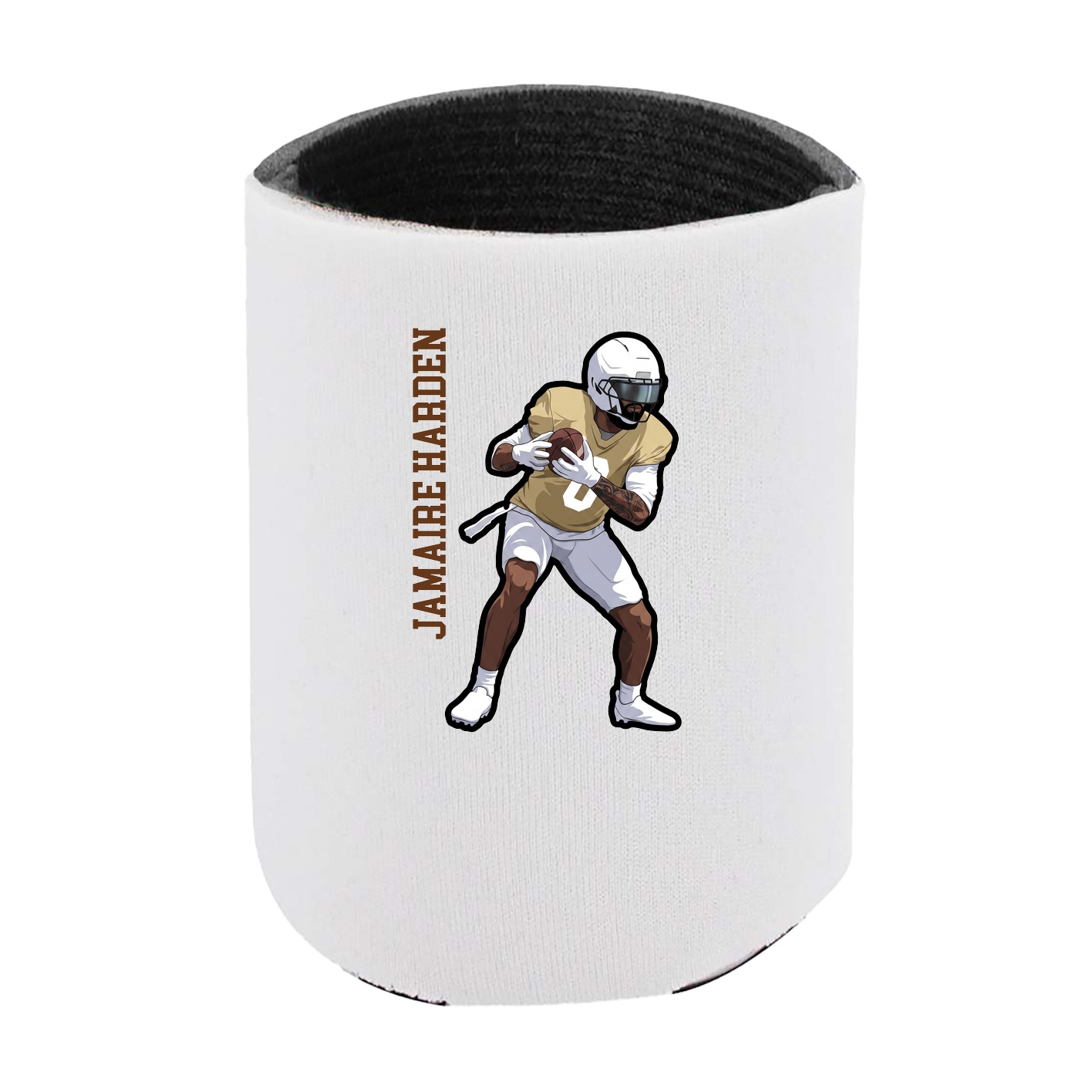 Can Holder — Name Vertical in White