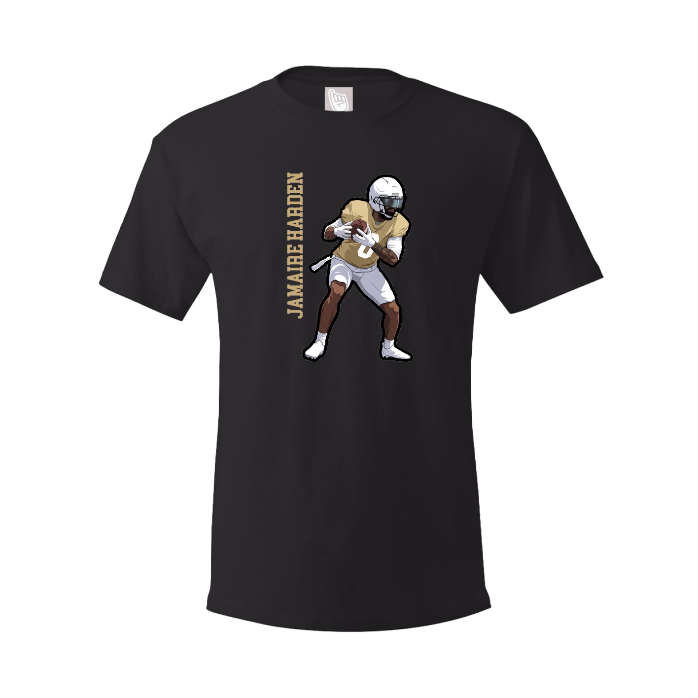 Tee — Name Vertical in Black
