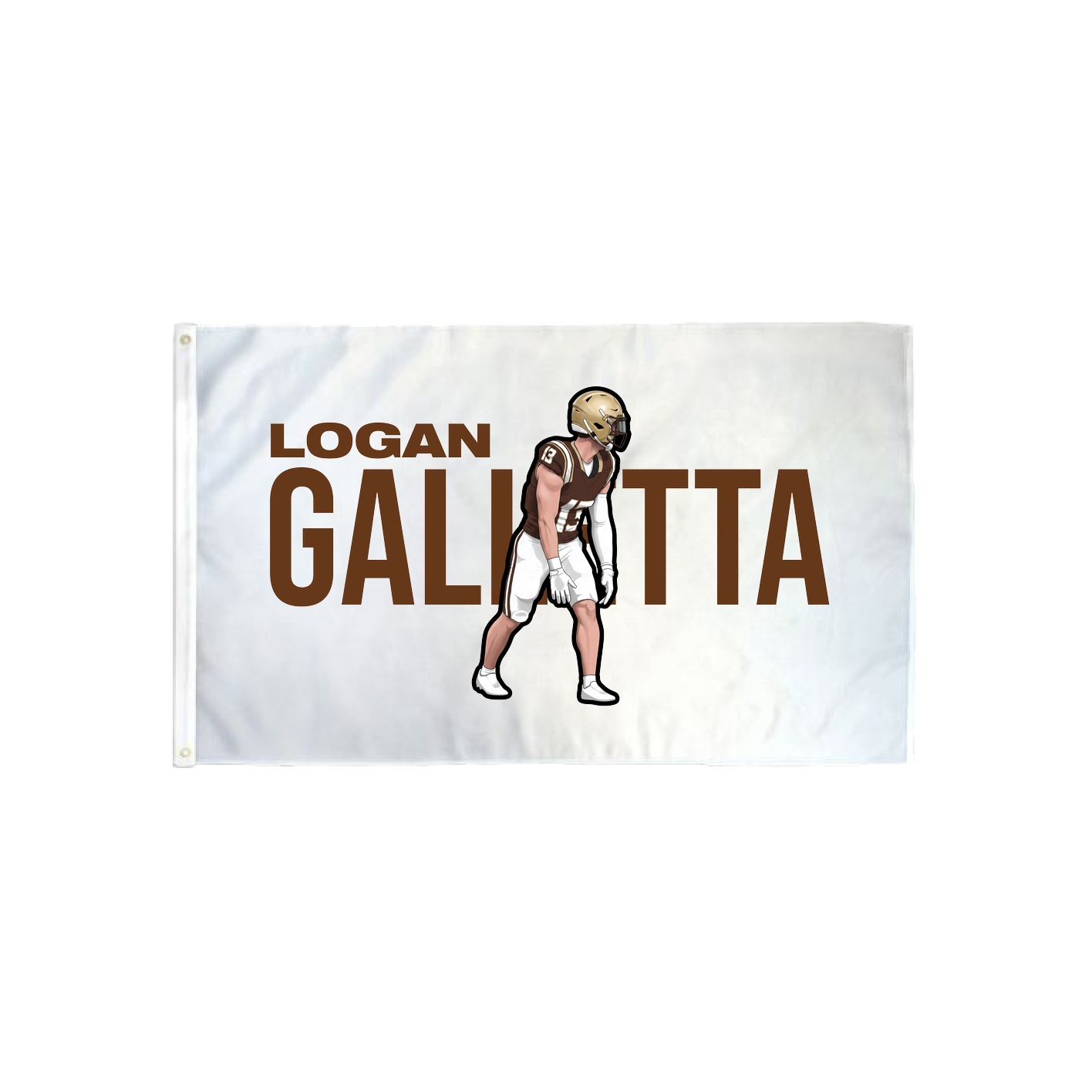 3x5 Flag — Player Name in Classic