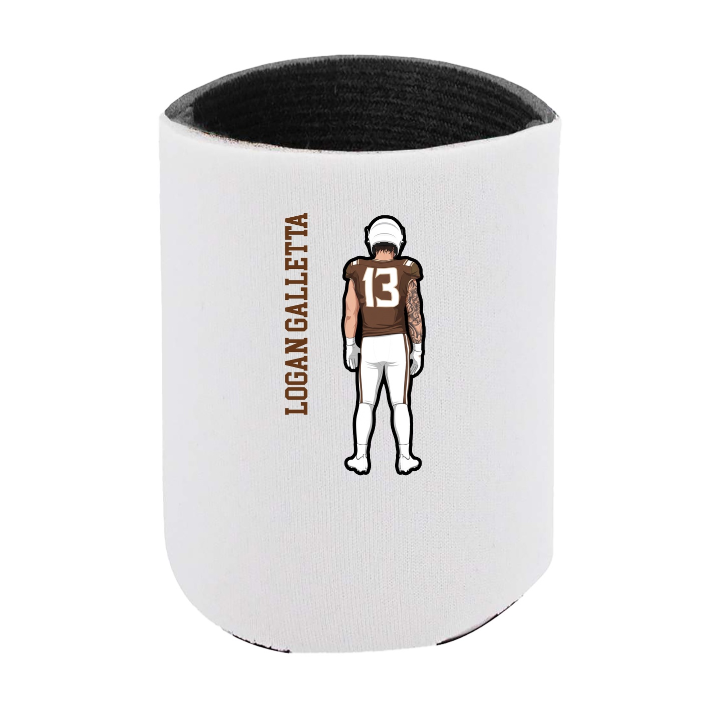 Can Holder — Name Vertical in White