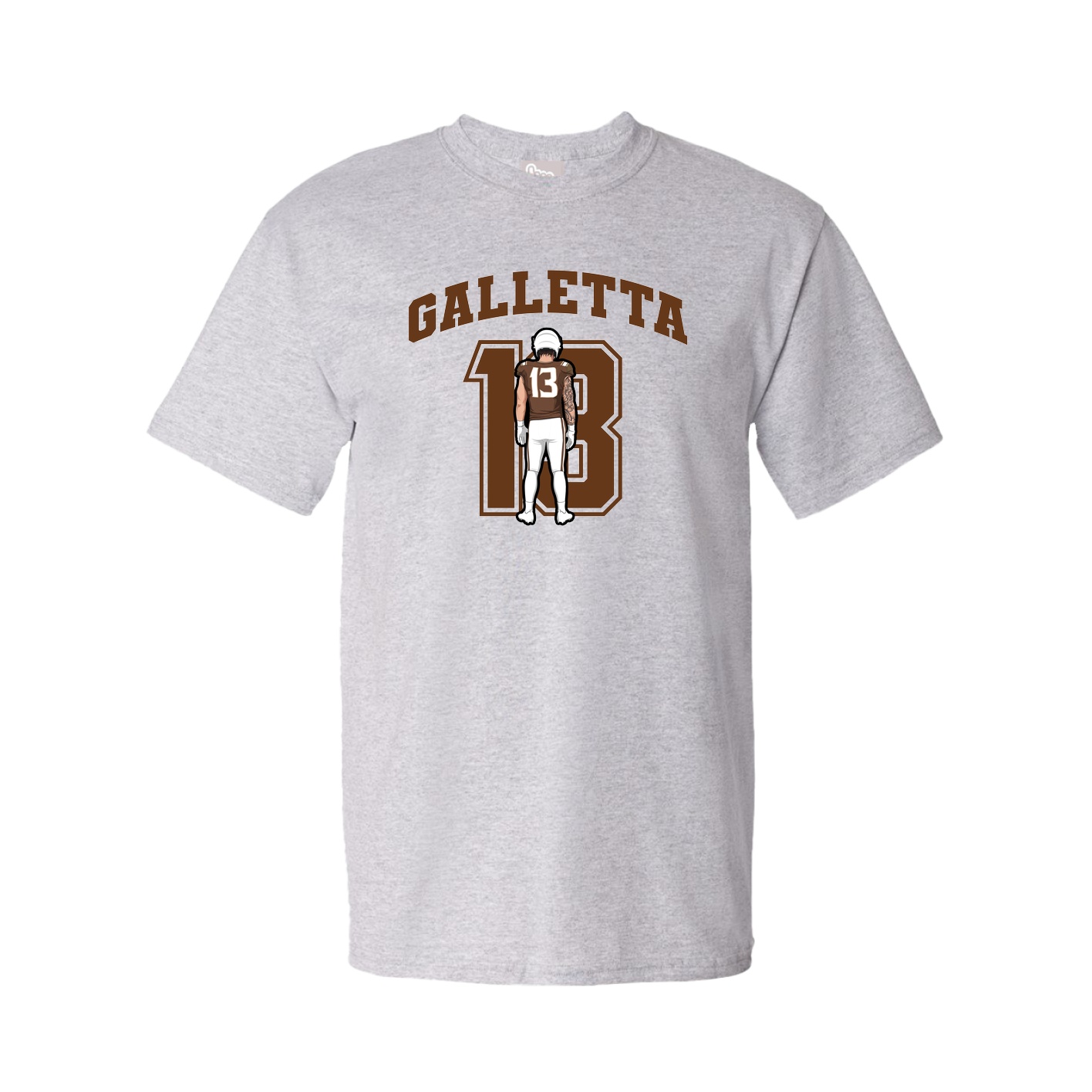 Youth Tee — Number in Grey