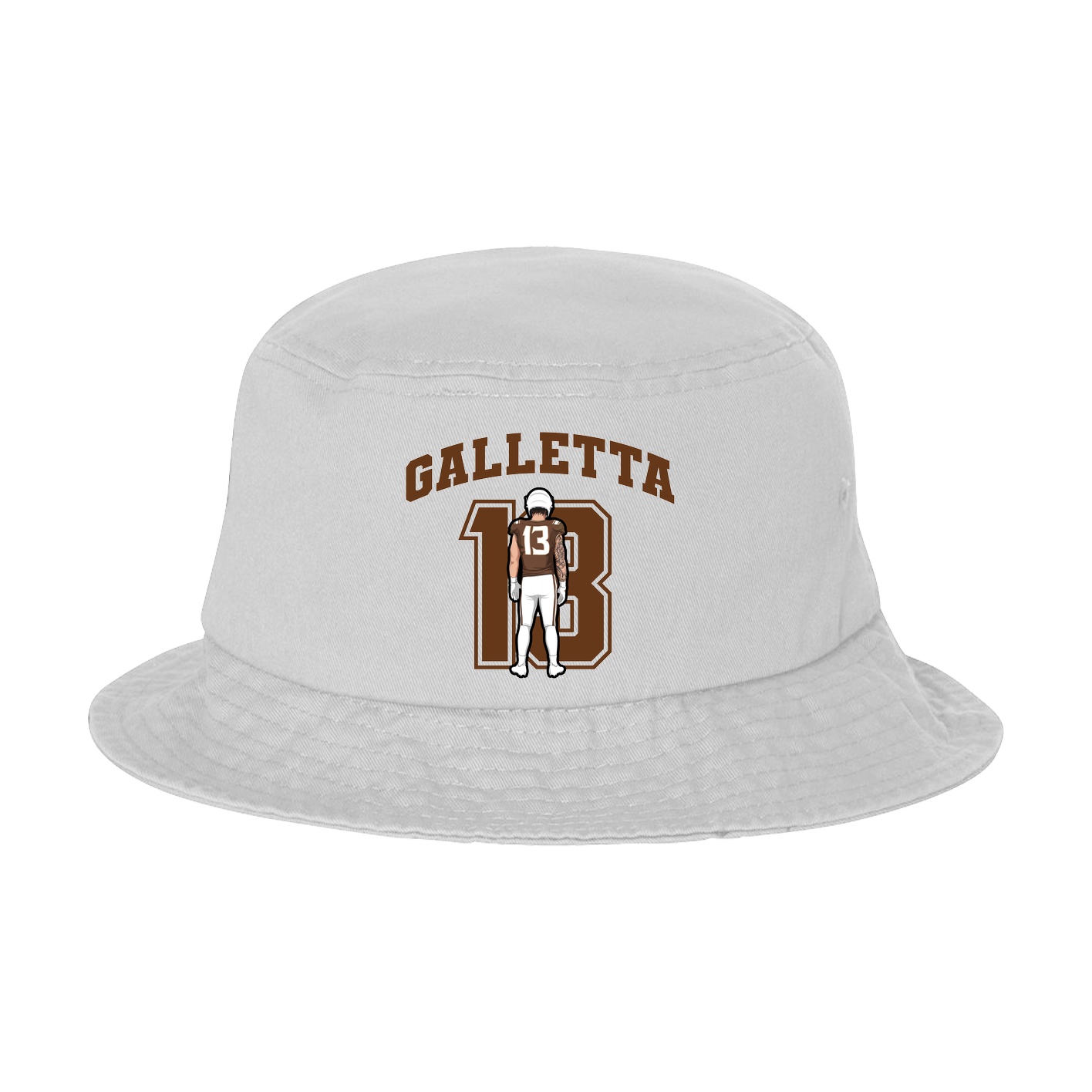Bucket Cap — Number in White