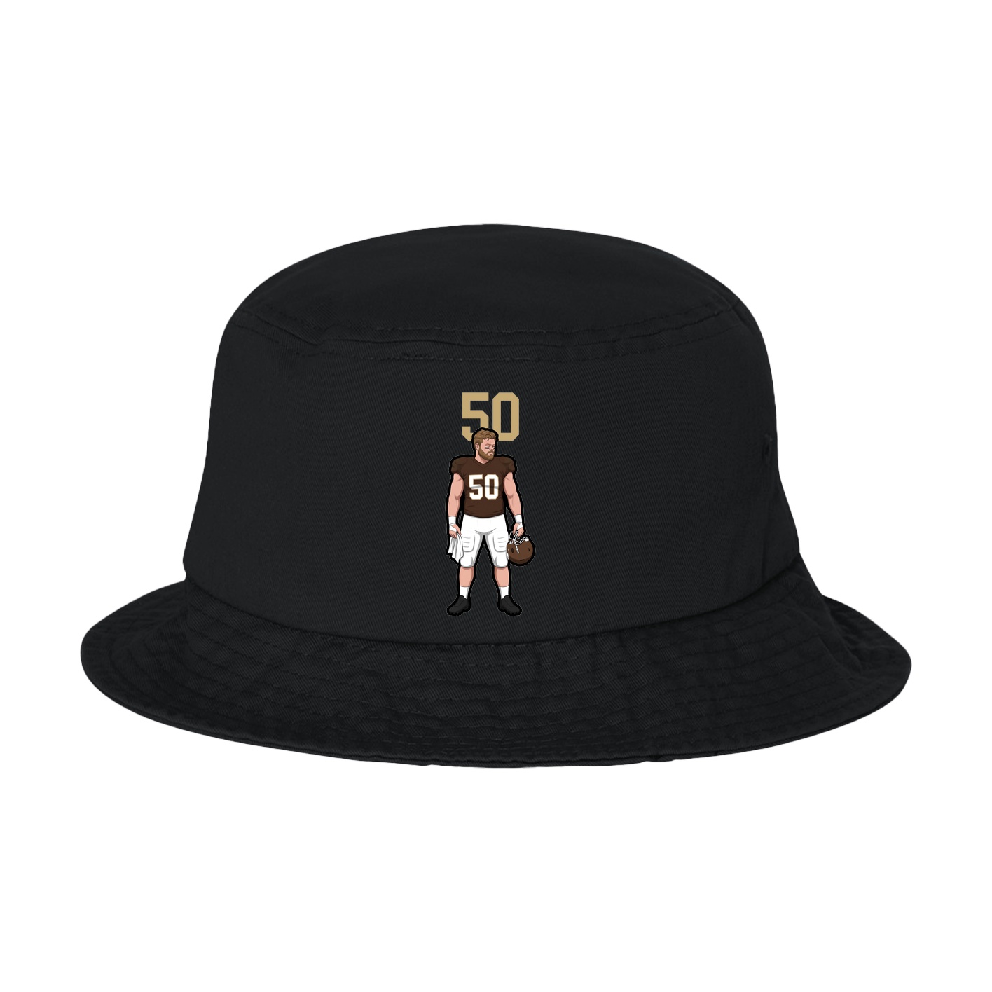 Bucket Cap — Number Top in Black
