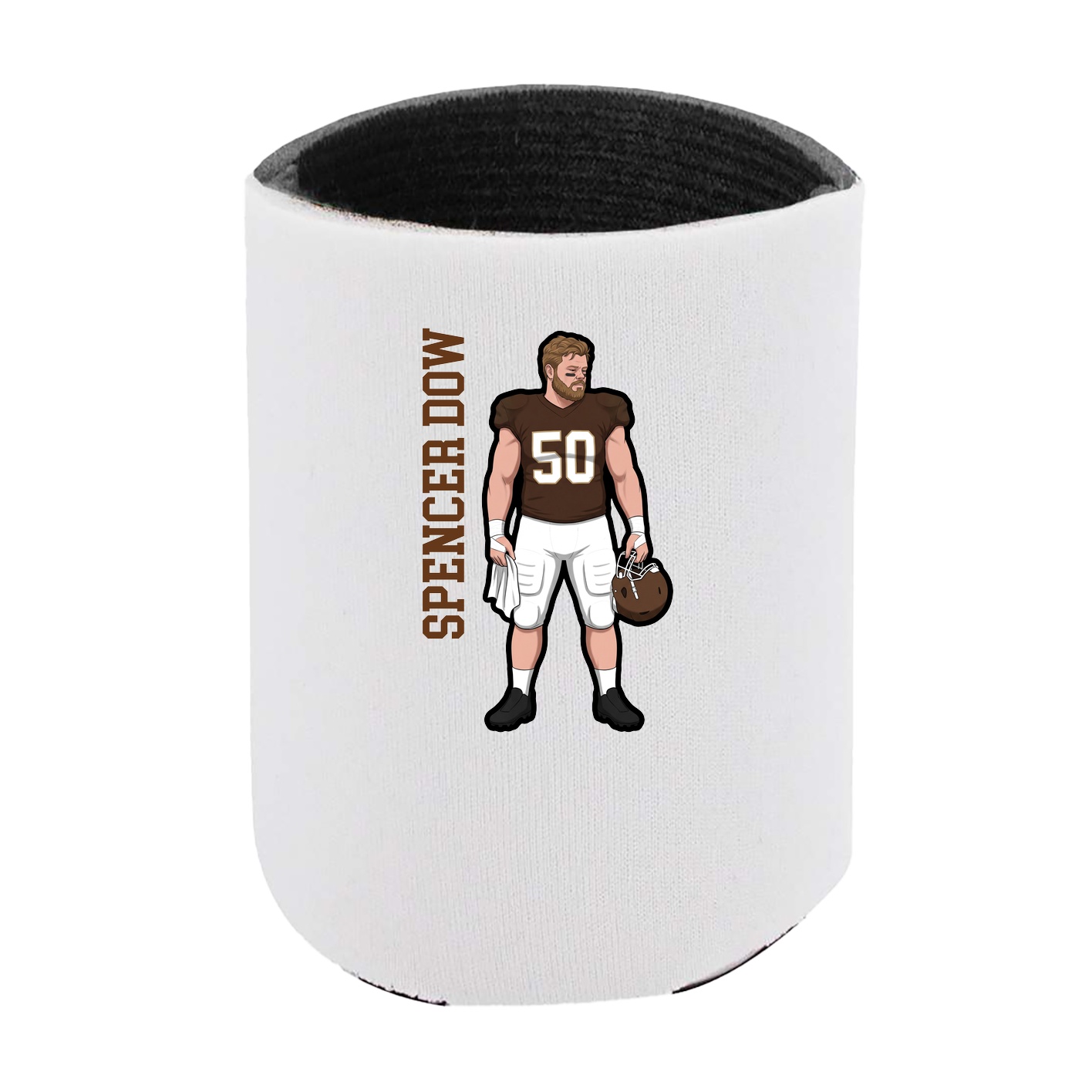 Can Holder — Name Vertical in White