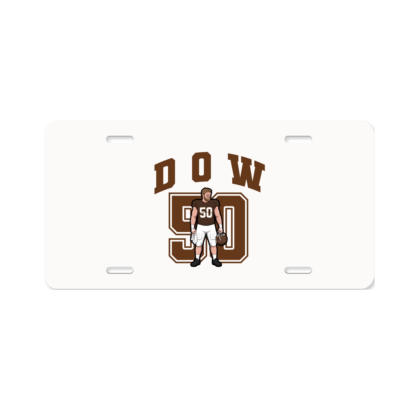 License Plate — Number in Classic