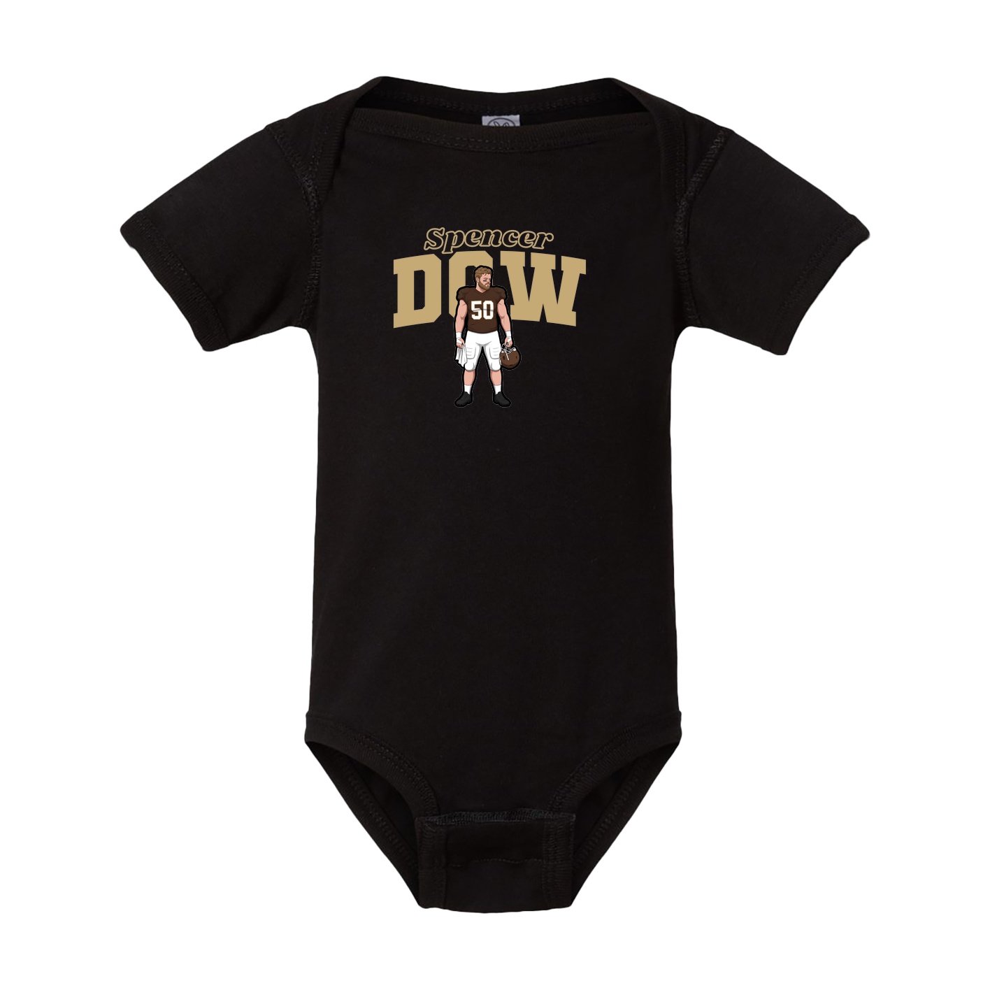 Baby Onesie — Name Arch in Black