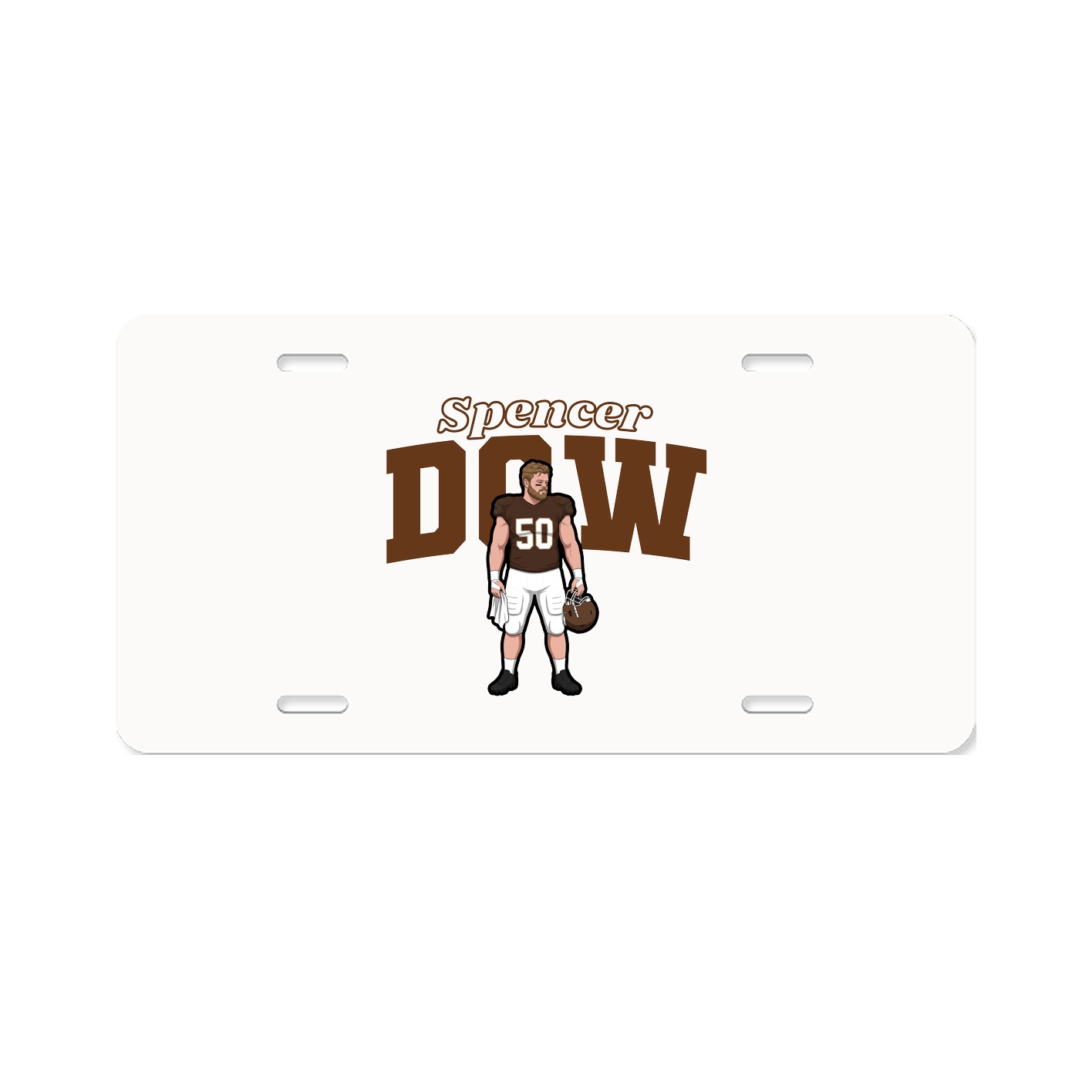 License Plate — Name Arch in Classic