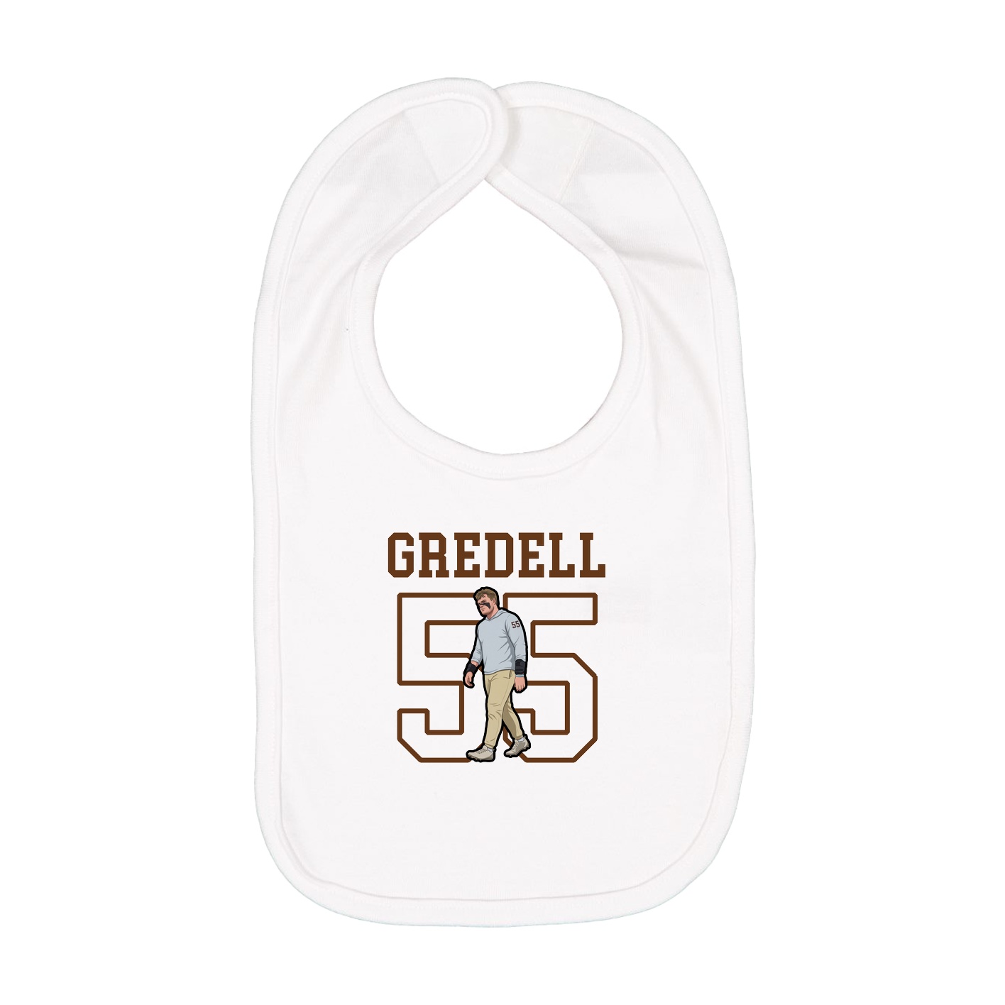 Infant Bib — Shirsey in White