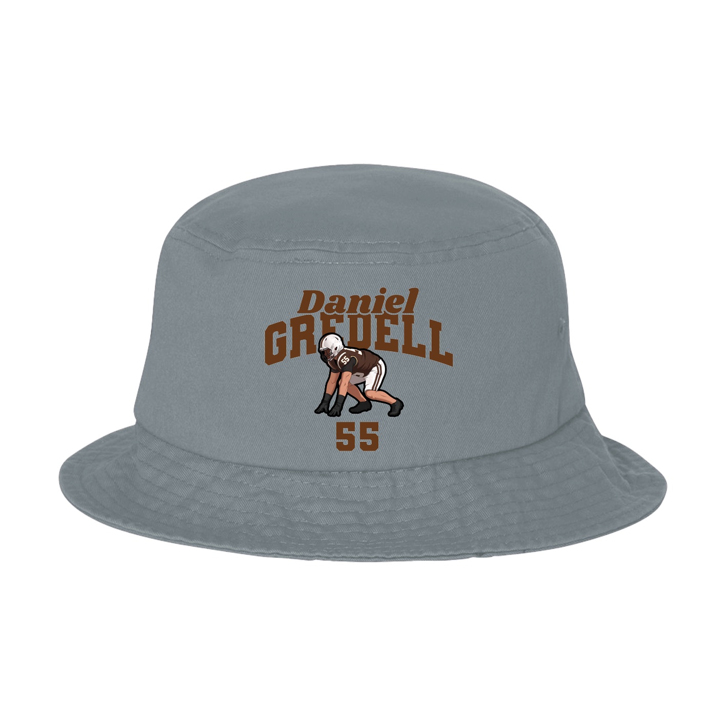 Bucket Cap — Signature Arch in Grey