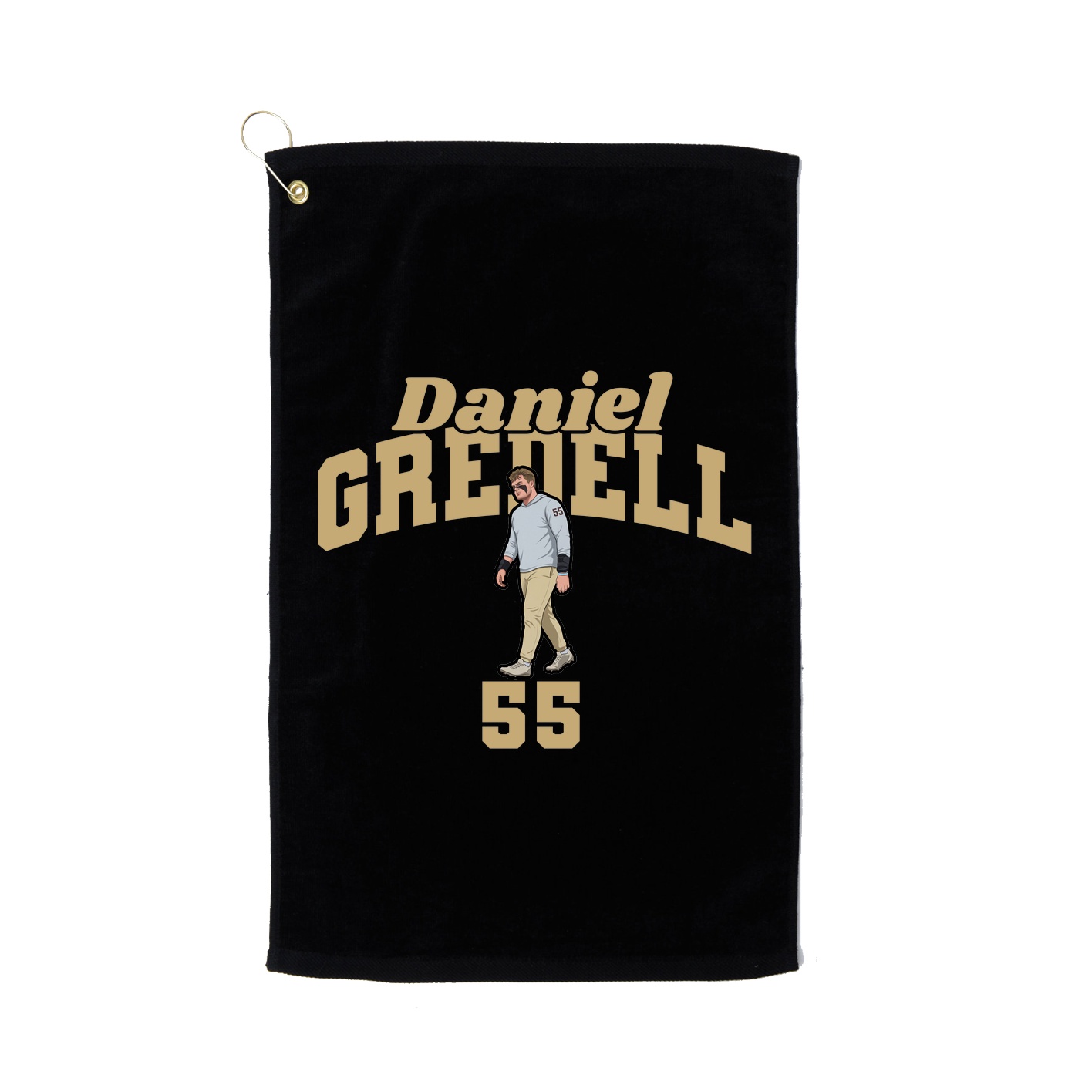 Golf Towel — Signature Arch in Black