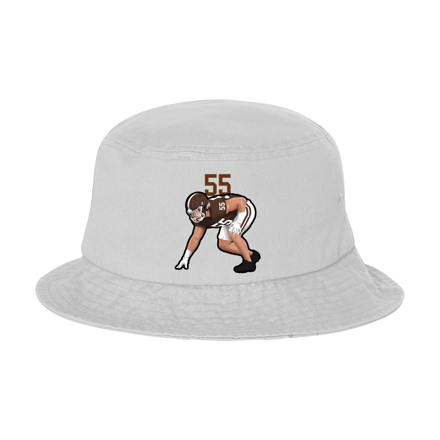 Bucket Cap — Number Top in White
