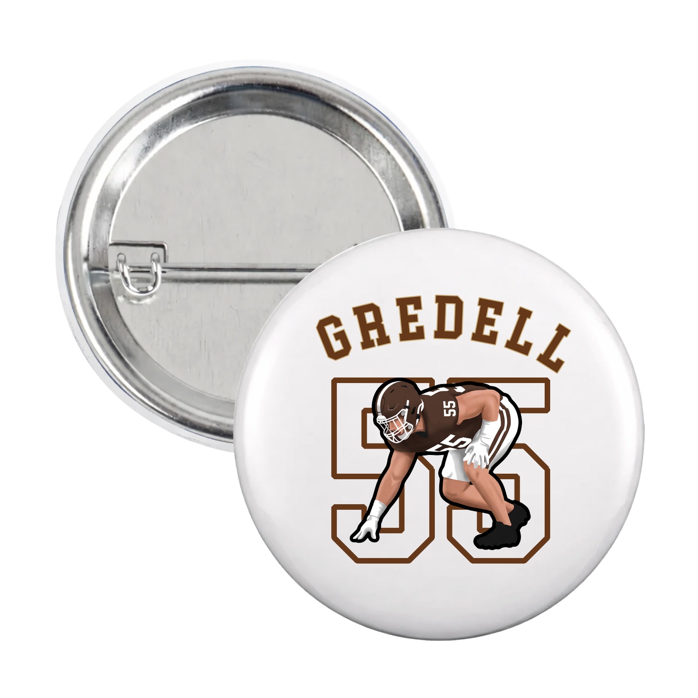Game Day Button — Shirsey Arch in White