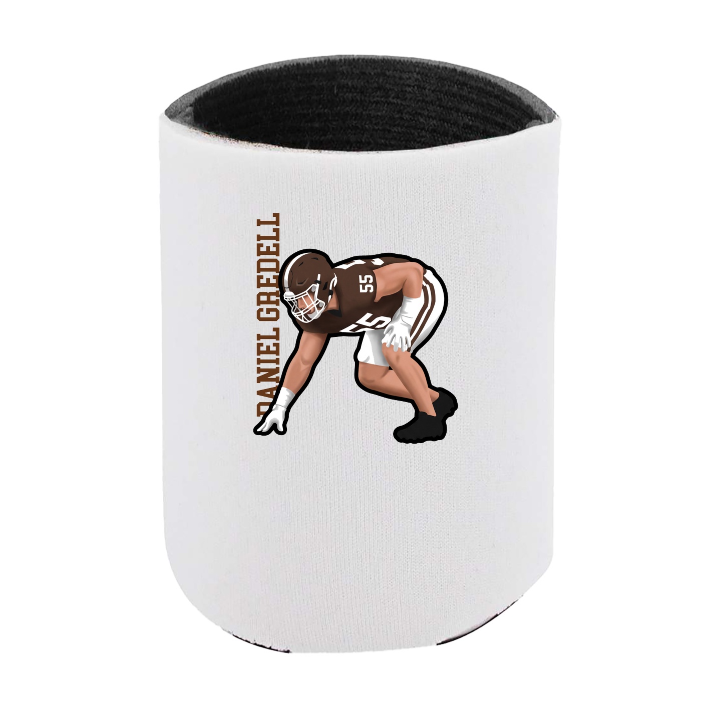 Can Holder — Name Vertical in White