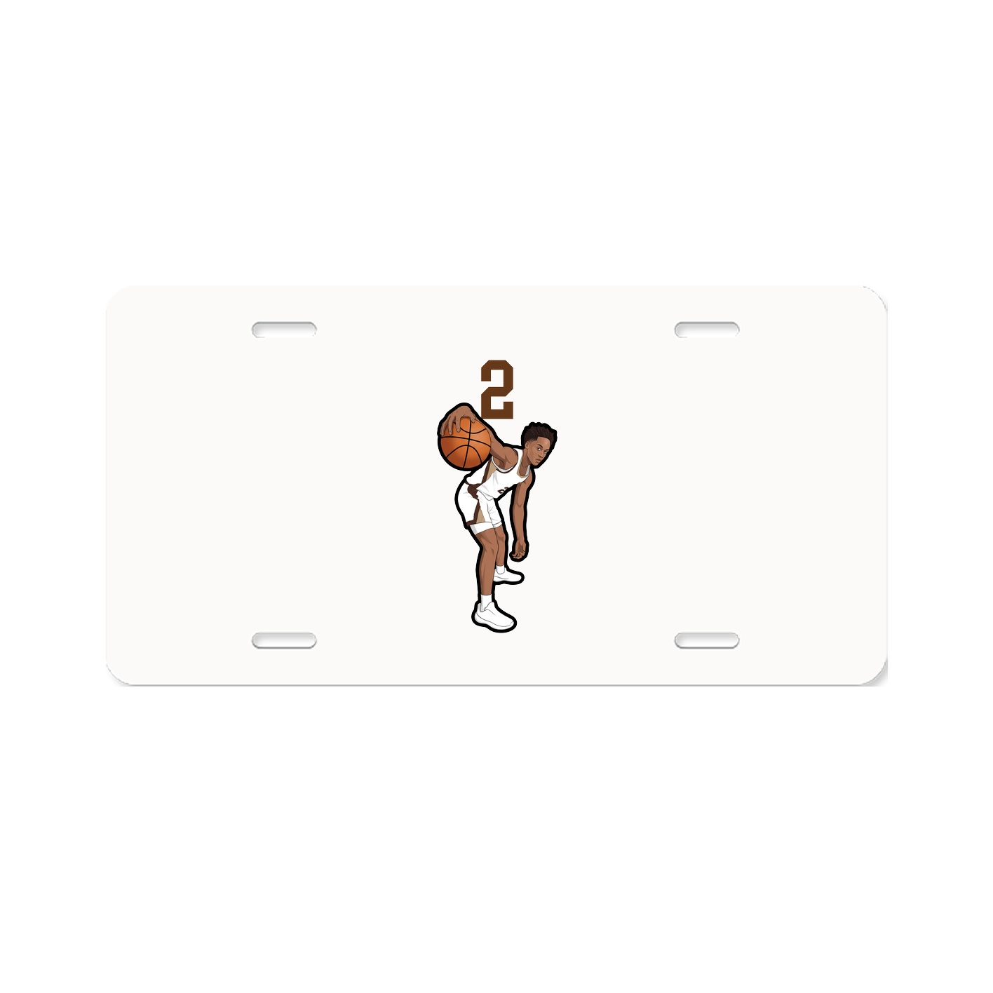 License Plate — Number Top in Classic