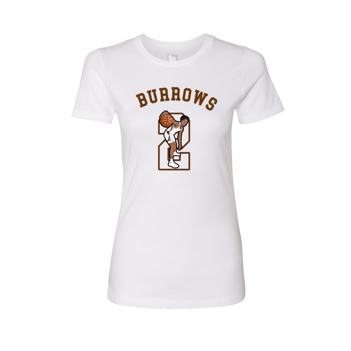 Fitted Women's Tee — Shirsey Arch in White