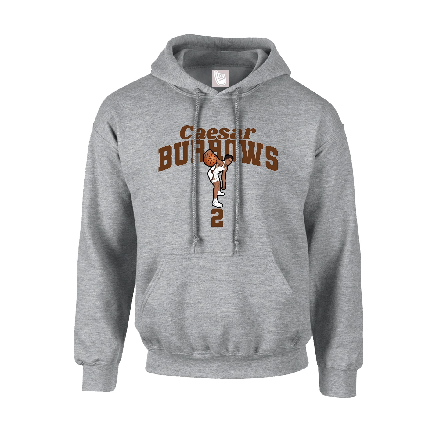 Youth Hoodie — Signature Arch in Grey