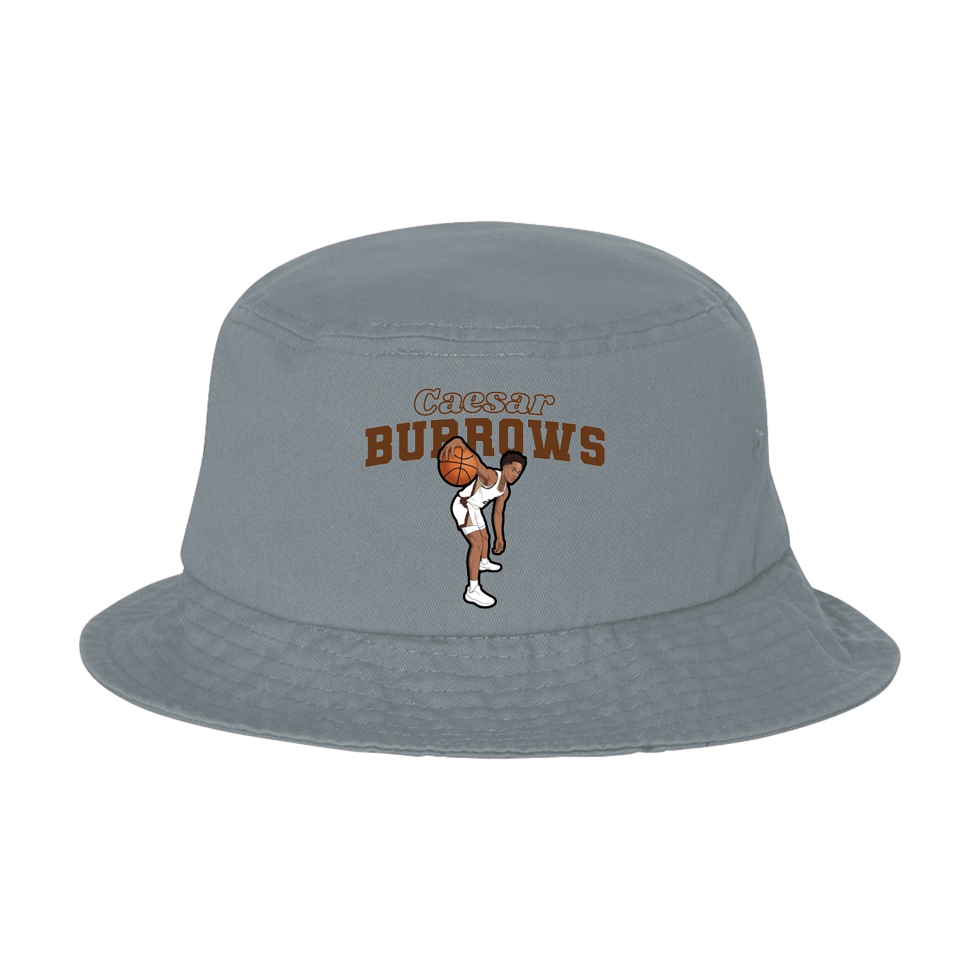 Bucket Cap — Name Arch in Grey