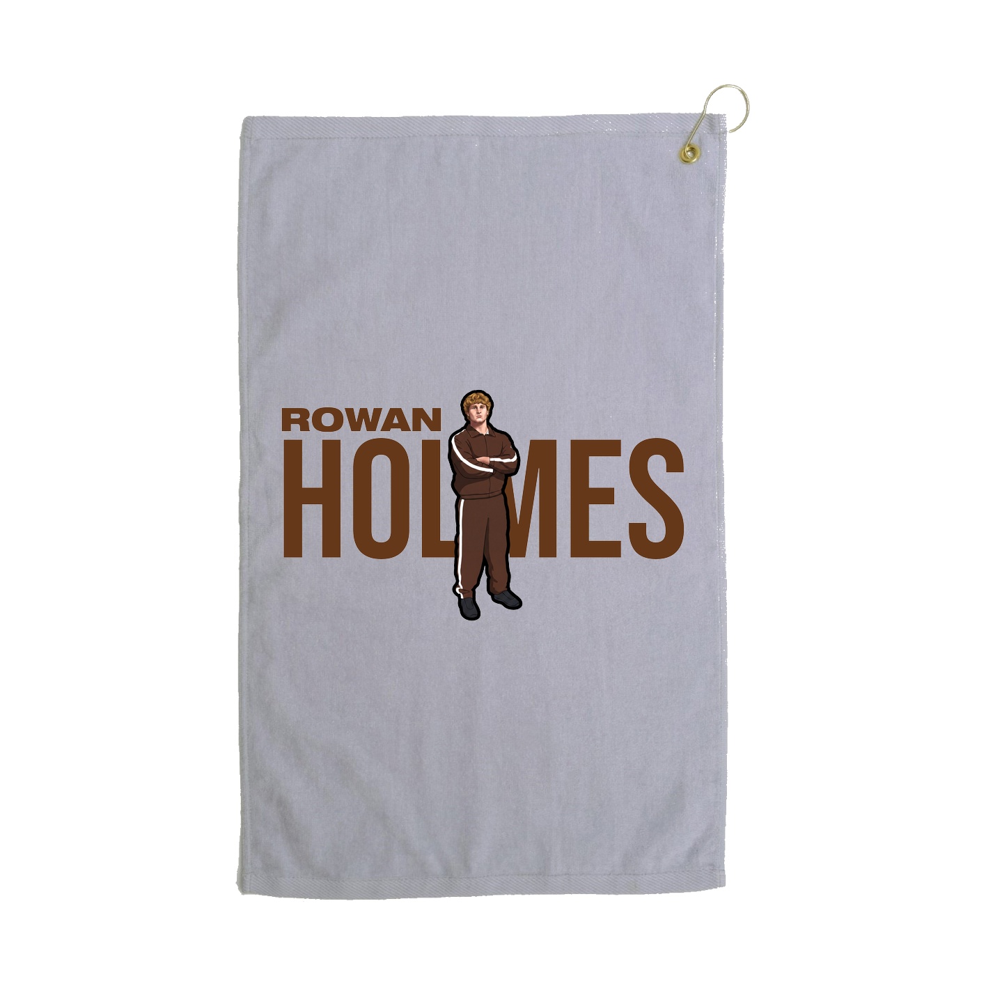 Golf Towel — Player Name in Grey