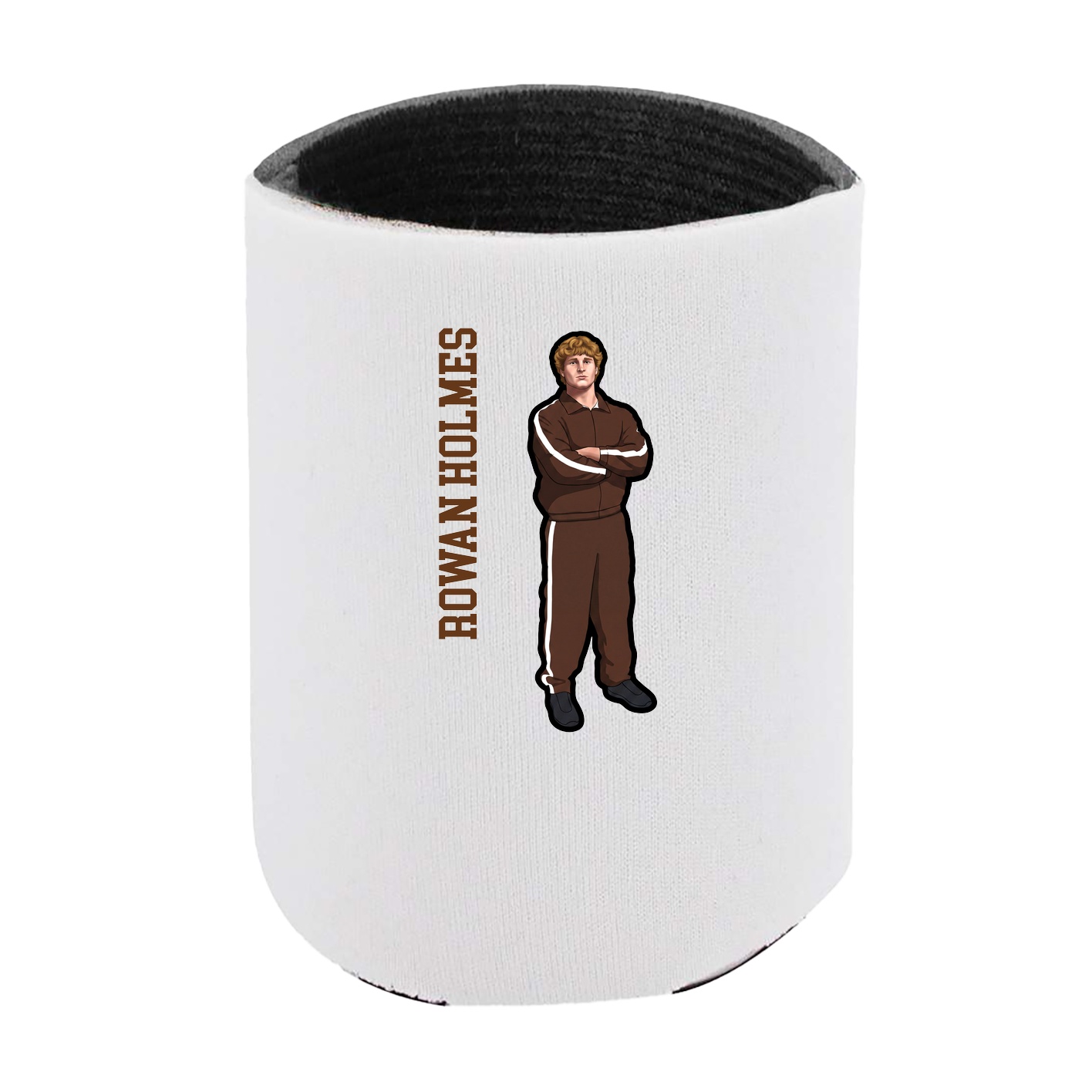 Can Holder — Name Vertical in White