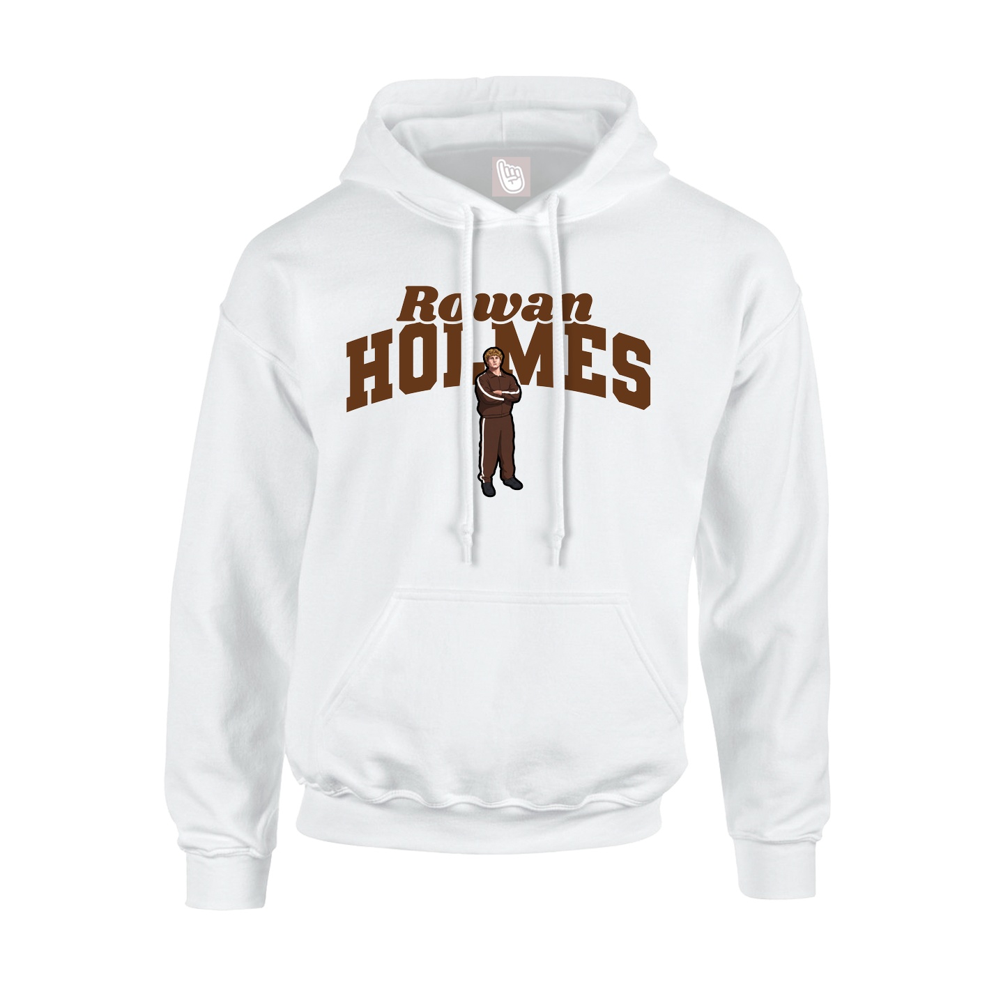 Hoodie — Signature Arch in White