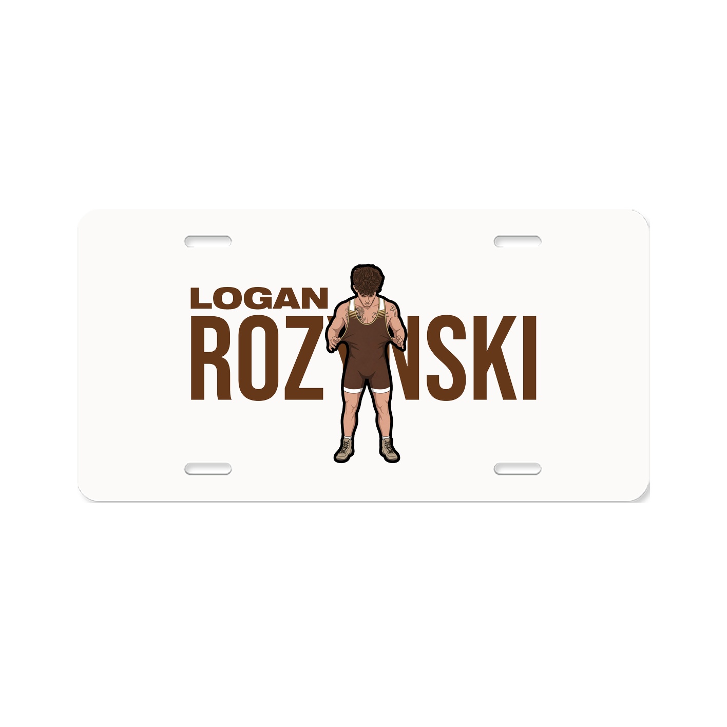 License Plate — Player Name in Classic