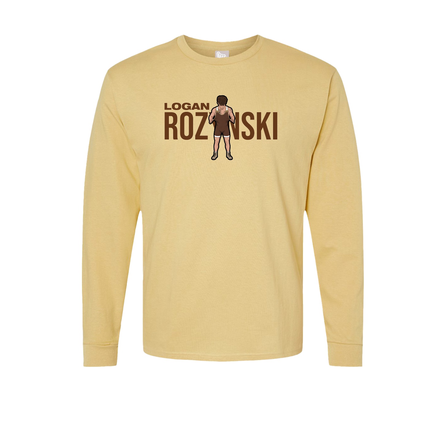 Long Sleeve Tee — Player Name in Vegas Gold