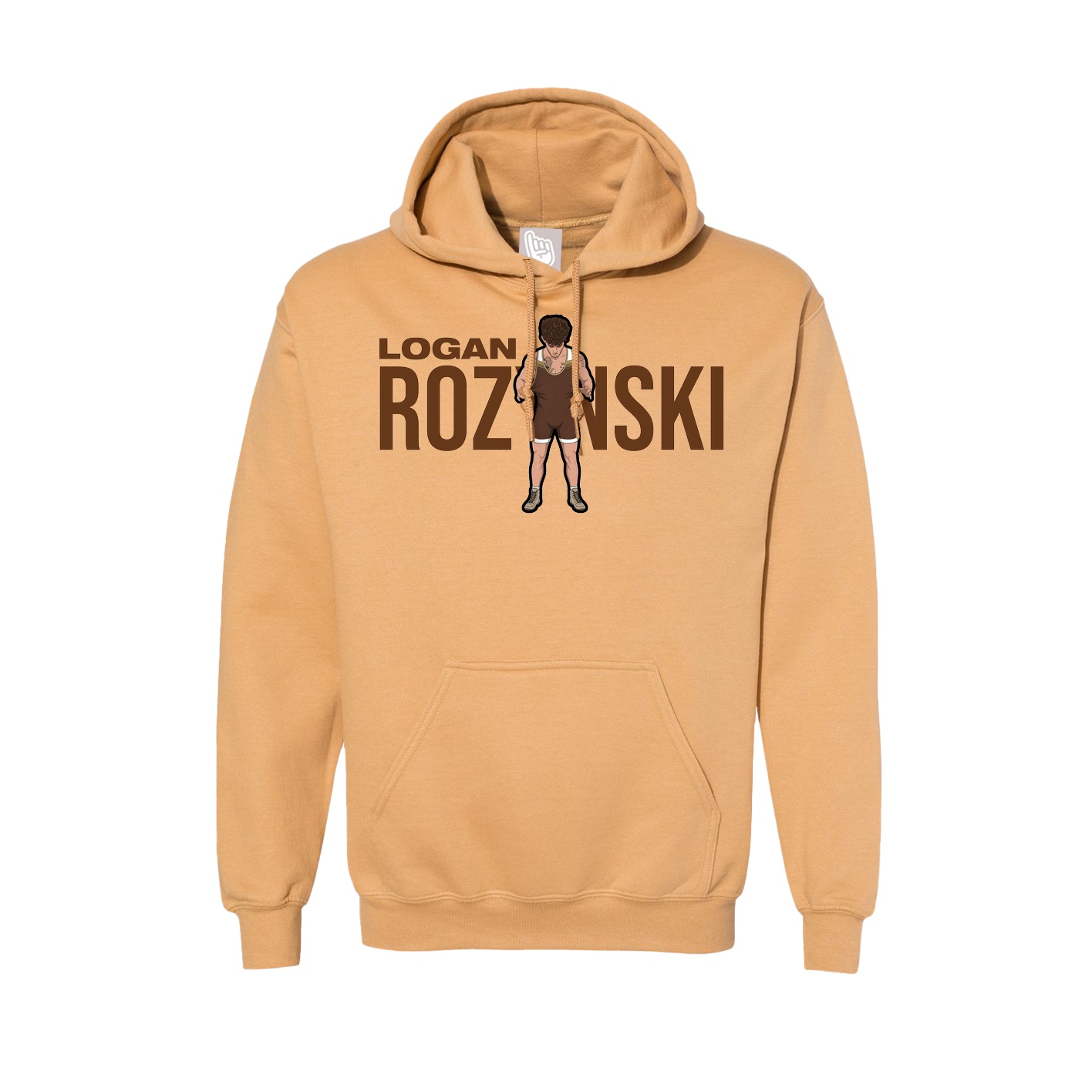 Hoodie — Player Name in Vegas Gold