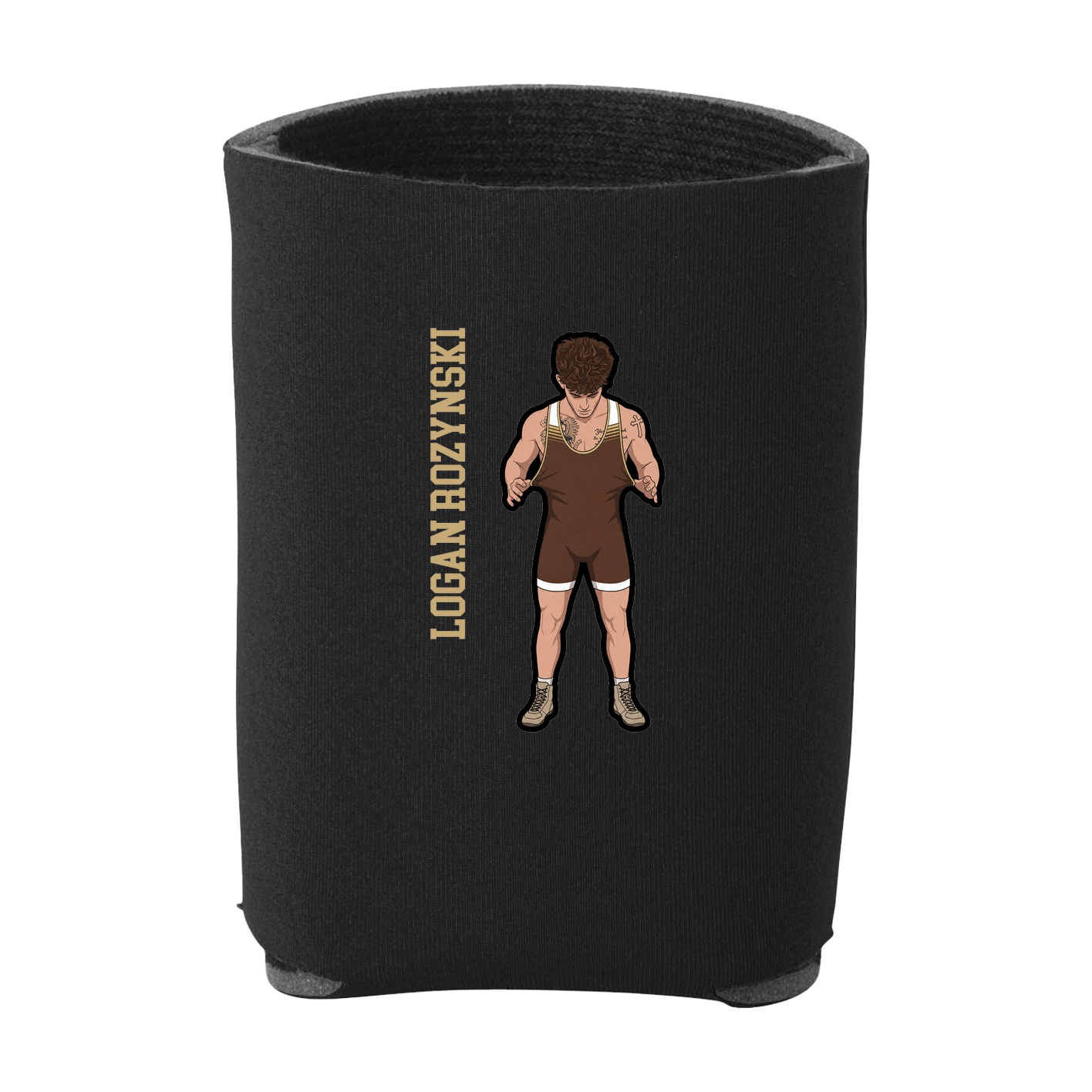 Can Holder — Name Vertical in Black