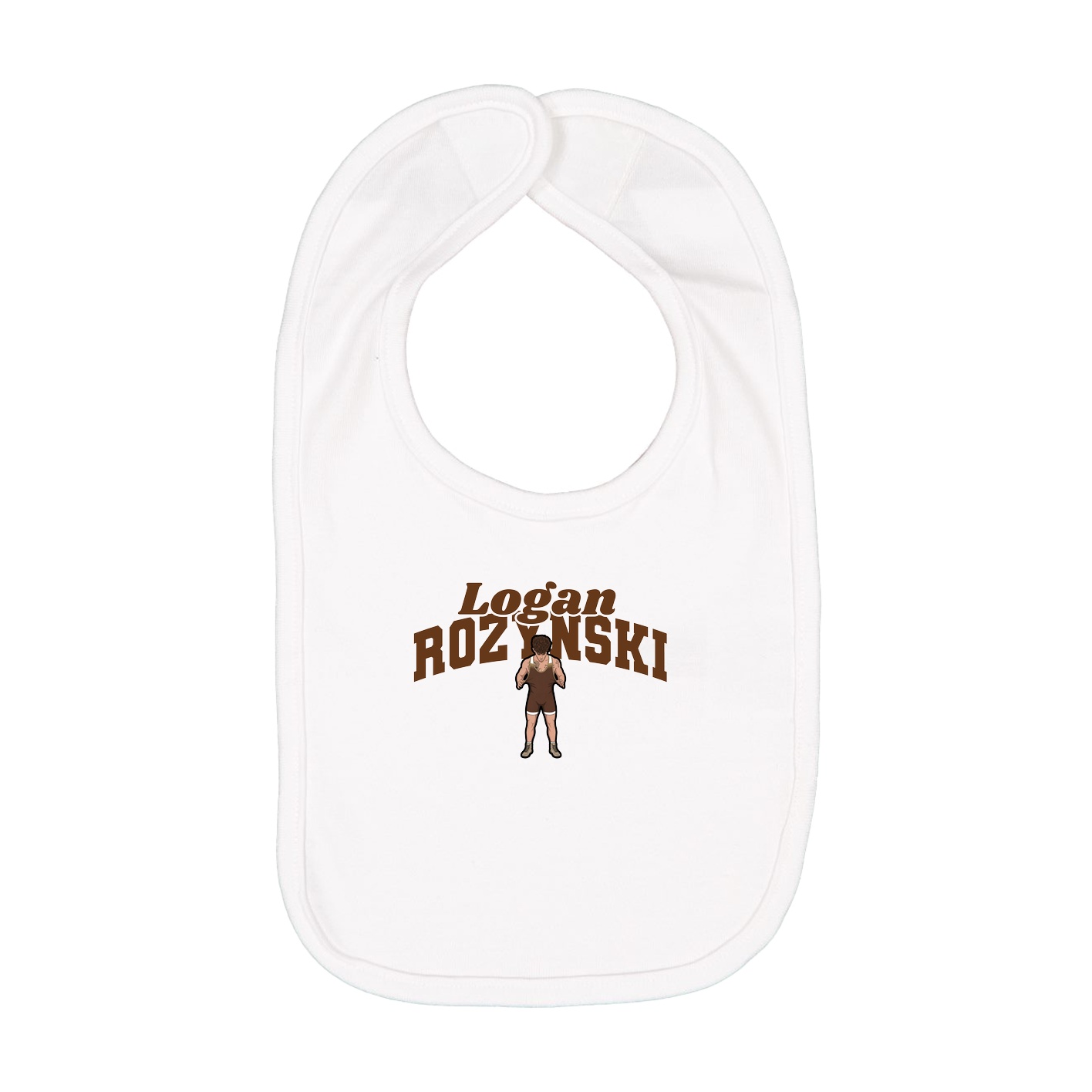 Infant Bib — Signature Arch in White
