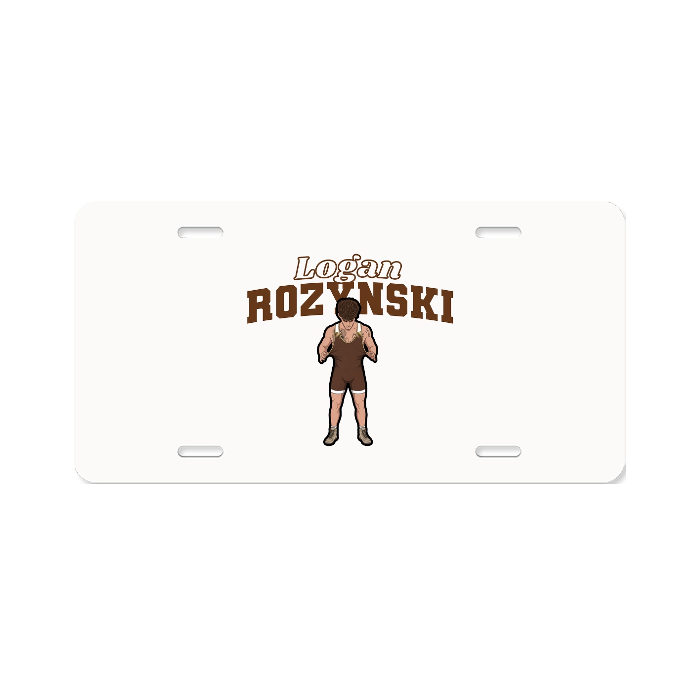License Plate — Name Arch in Classic
