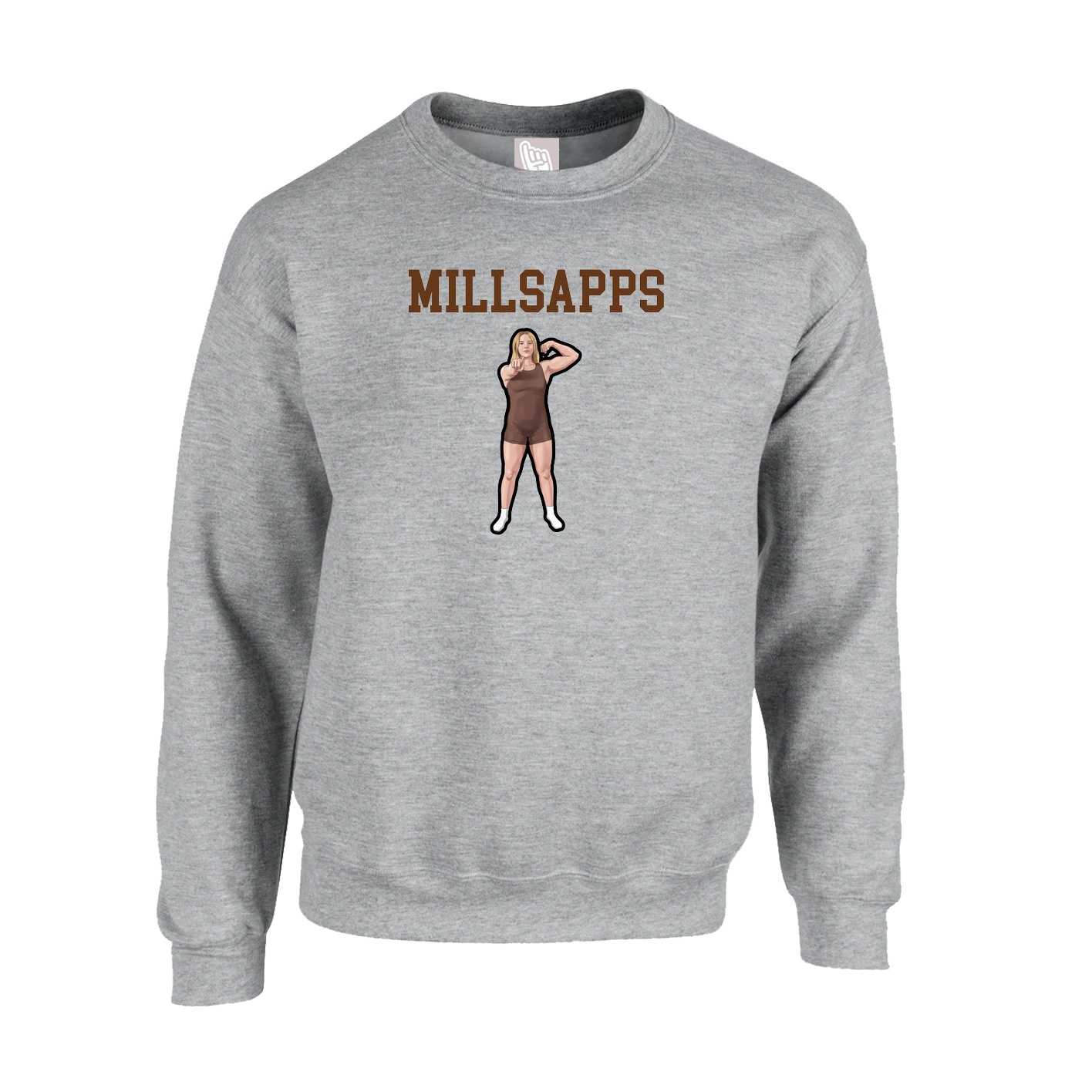 Fleece Crew — Shirsey in Grey