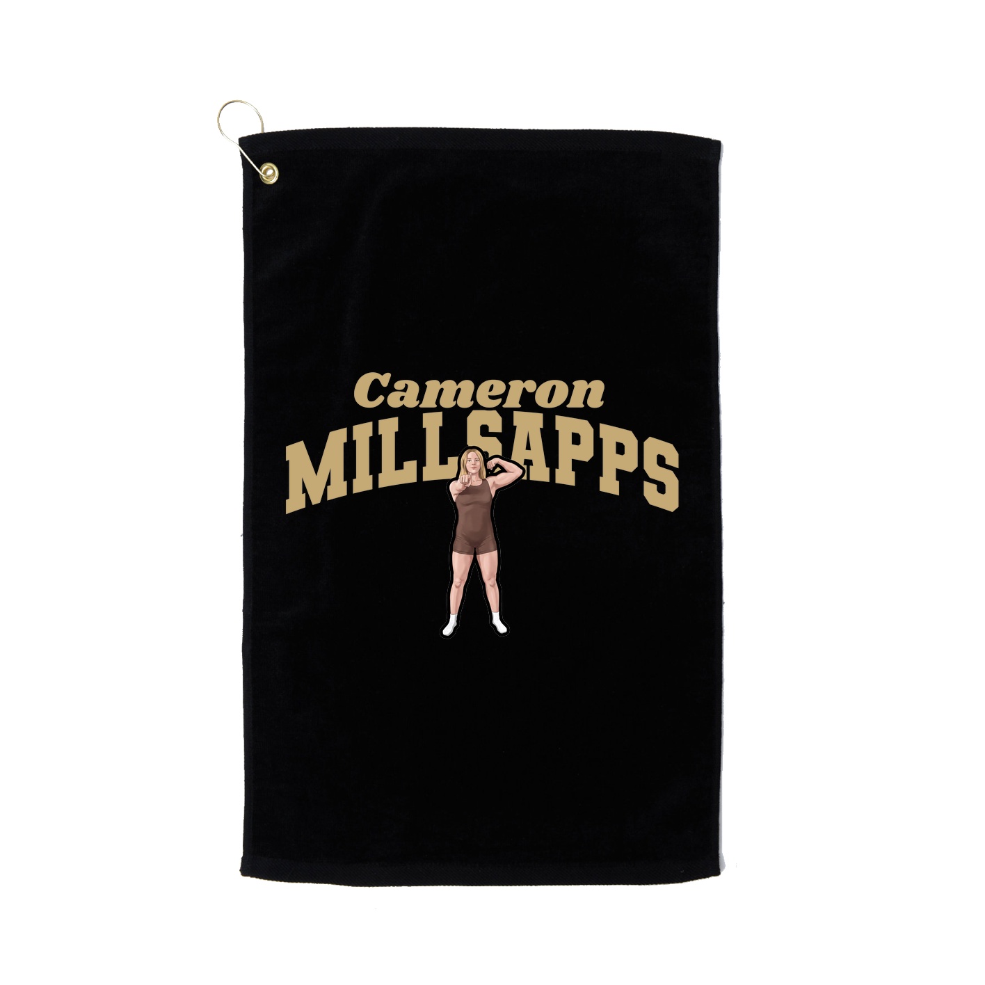 Golf Towel — Signature Arch in Black
