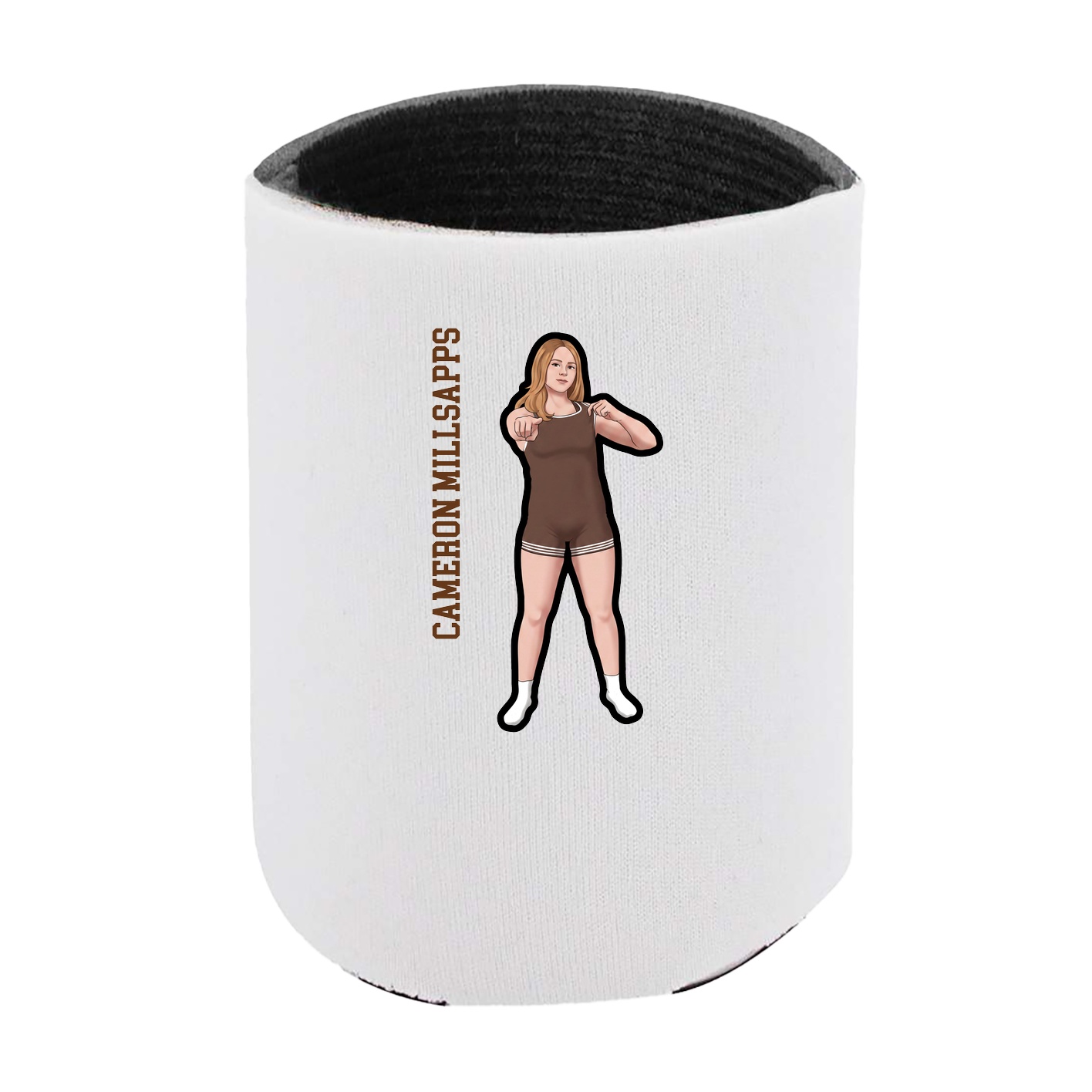 Can Holder — Name Vertical in White