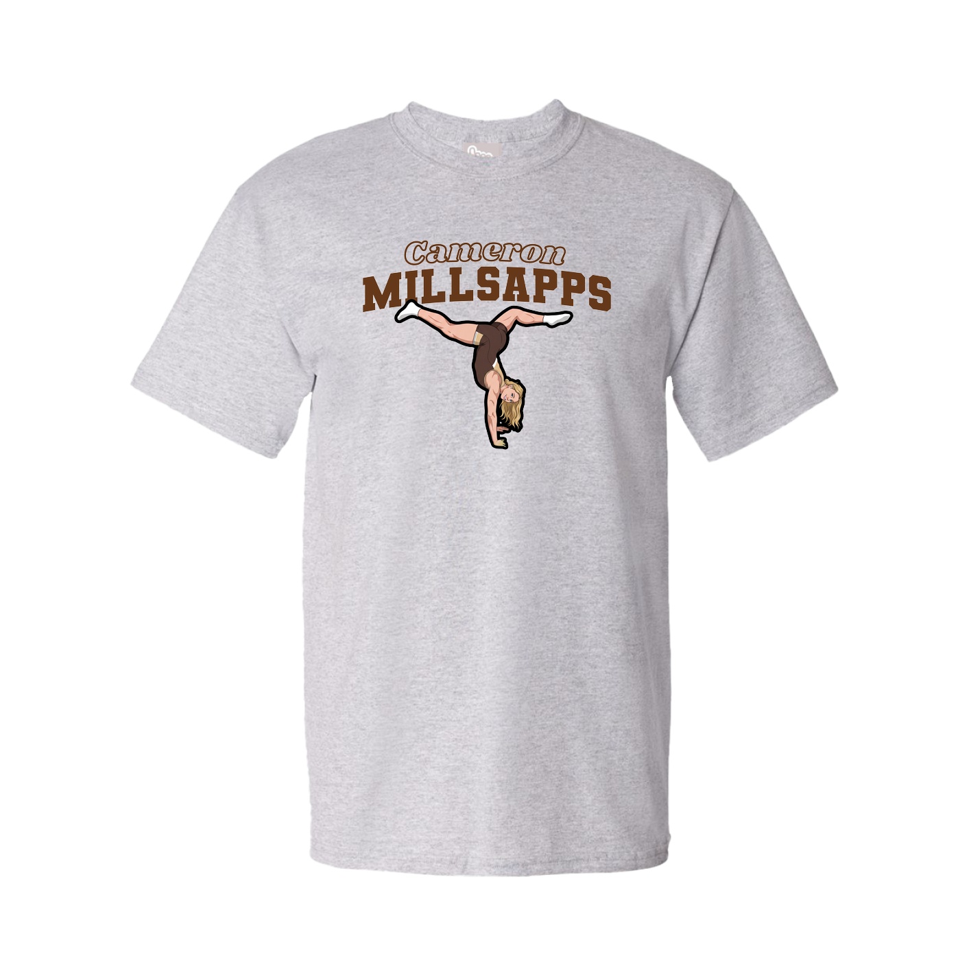 Youth Tee — Name Arch in Grey