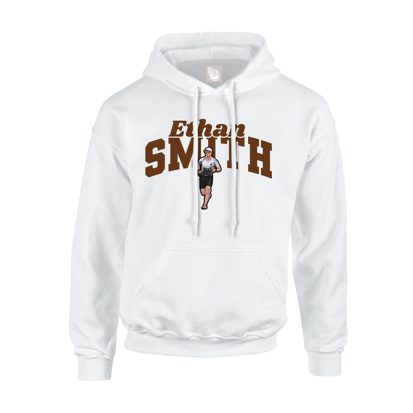 Youth Hoodie — Signature Arch in White