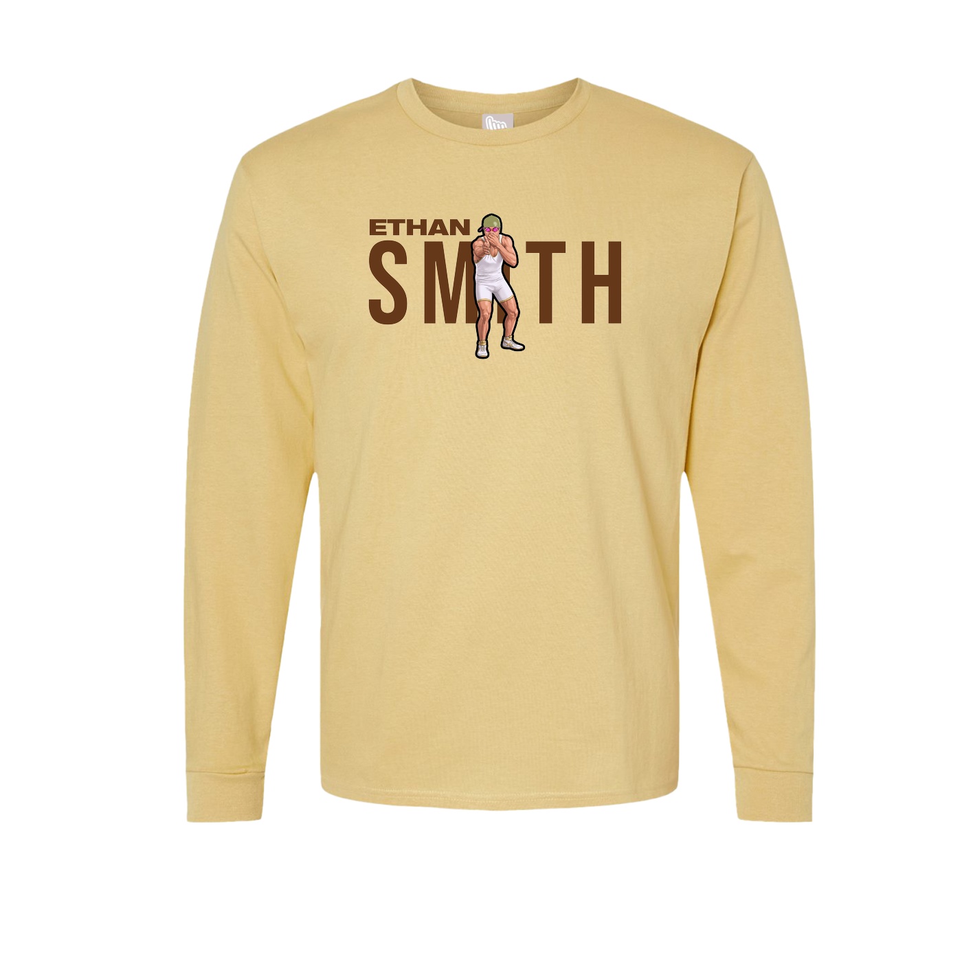 Long Sleeve Tee — Player Name in Vegas Gold
