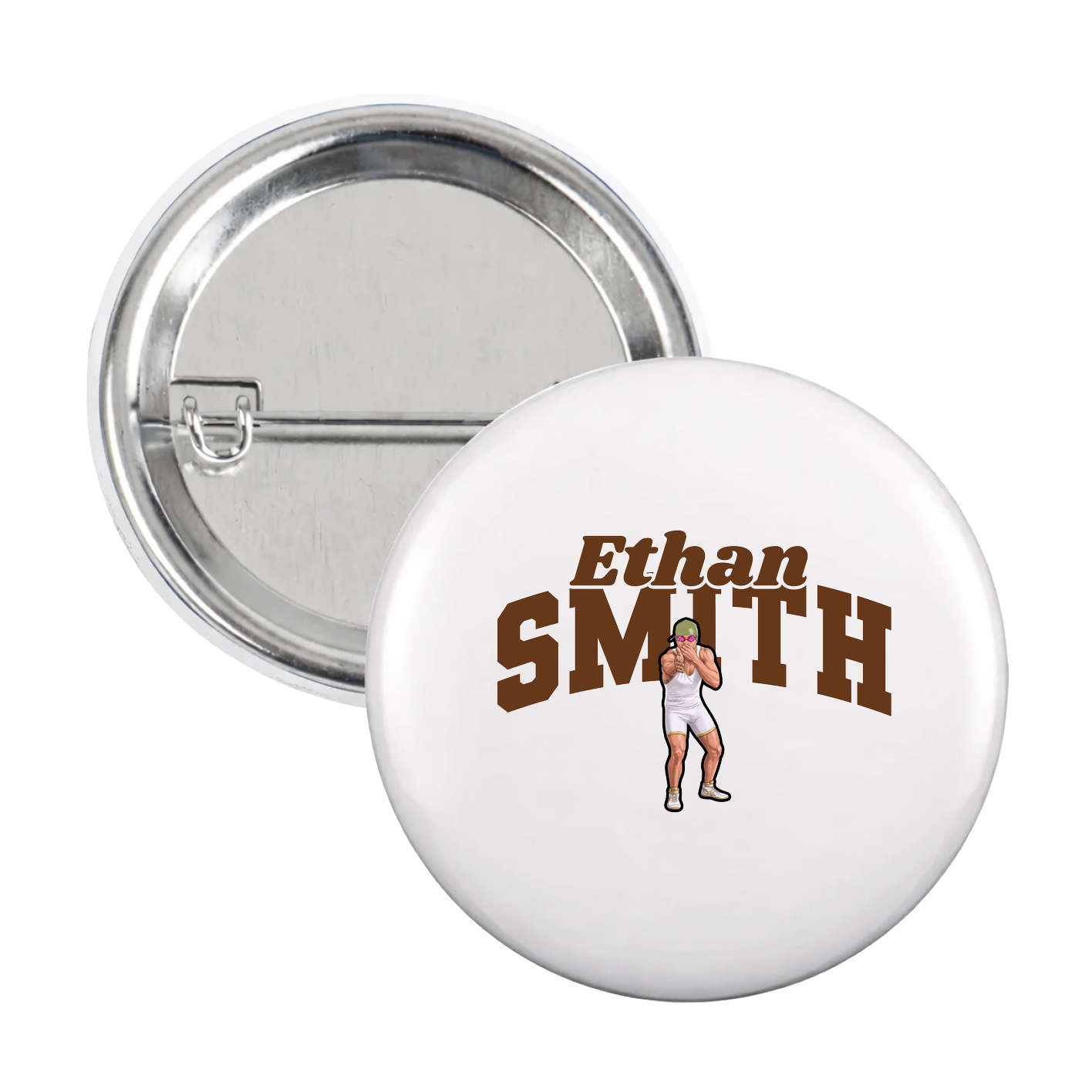 Game Day Button — Signature Arch in White