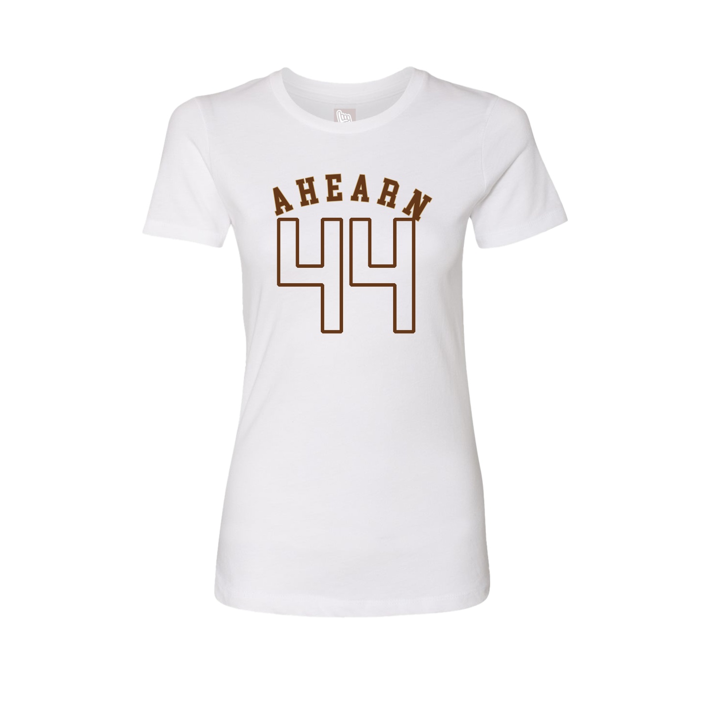 Fitted Women's Tee — Shirsey Arch in White