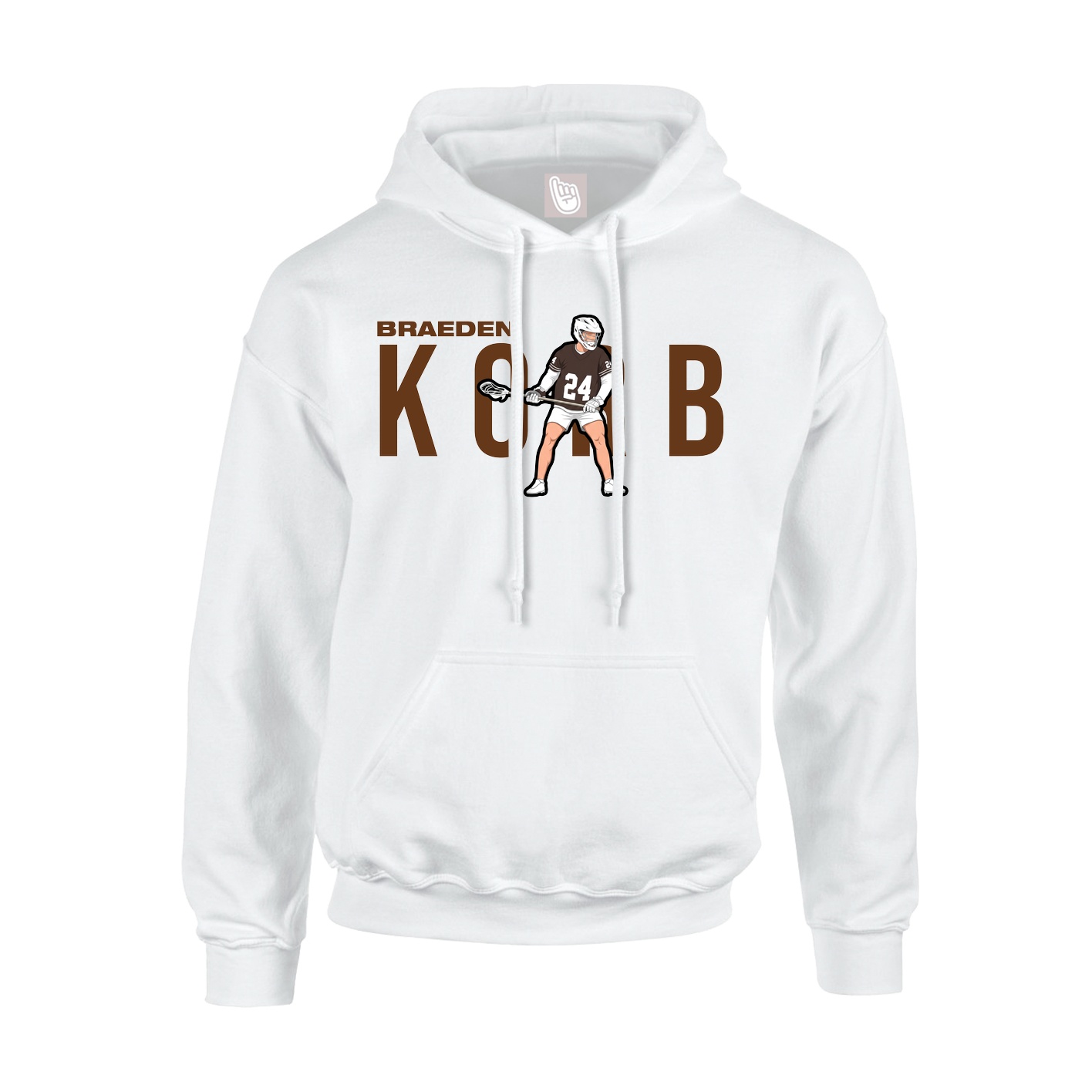 Youth Hoodie — Player Name in White
