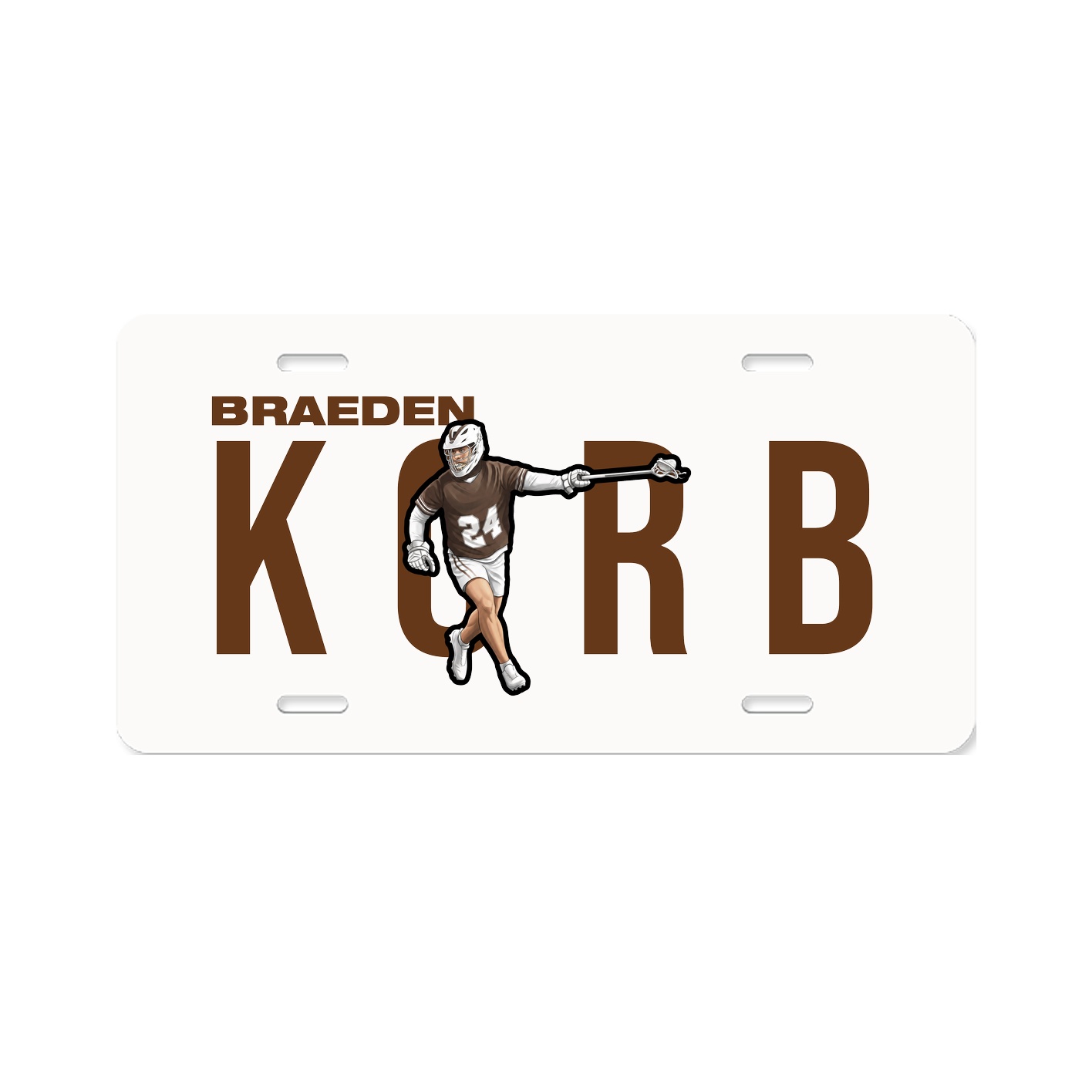 License Plate — Player Name in Classic