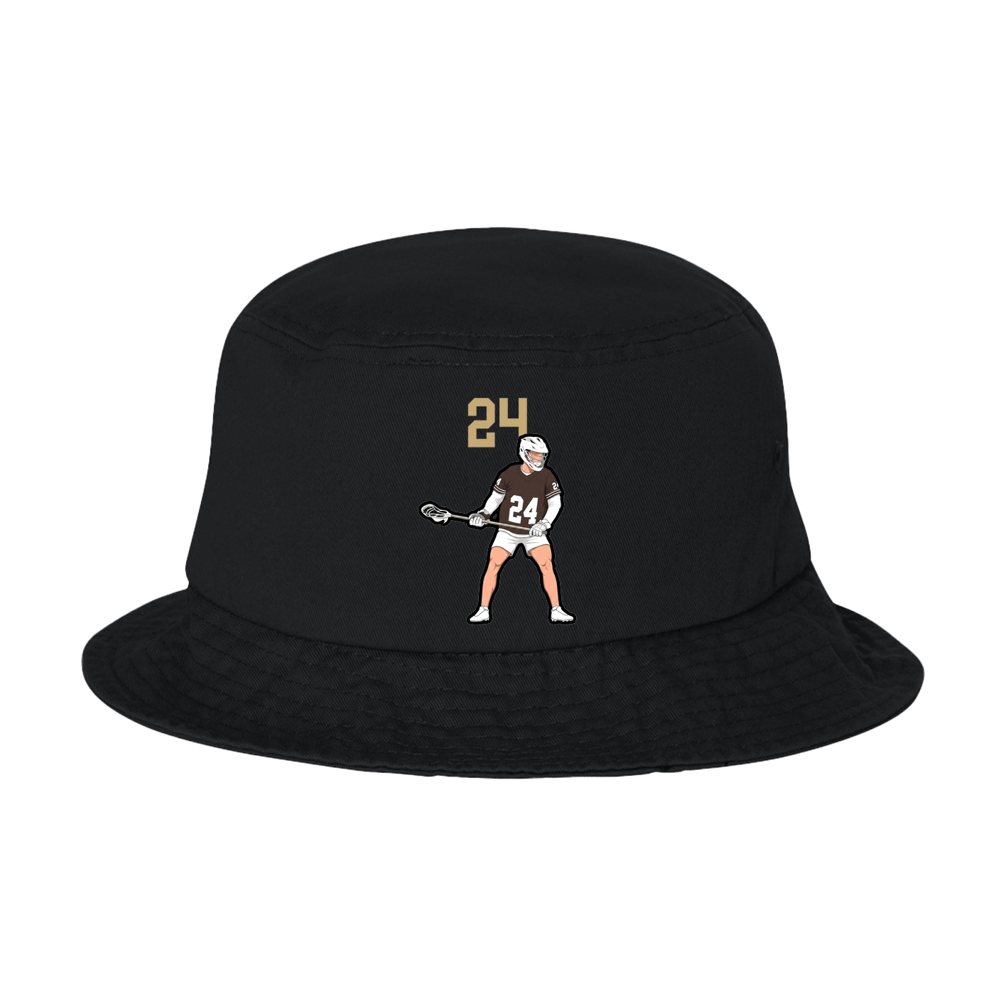 Bucket Cap — Number Top in Black