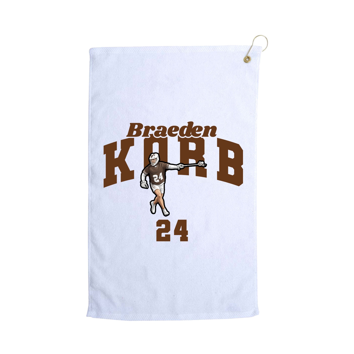 Golf Towel — Signature Arch in White