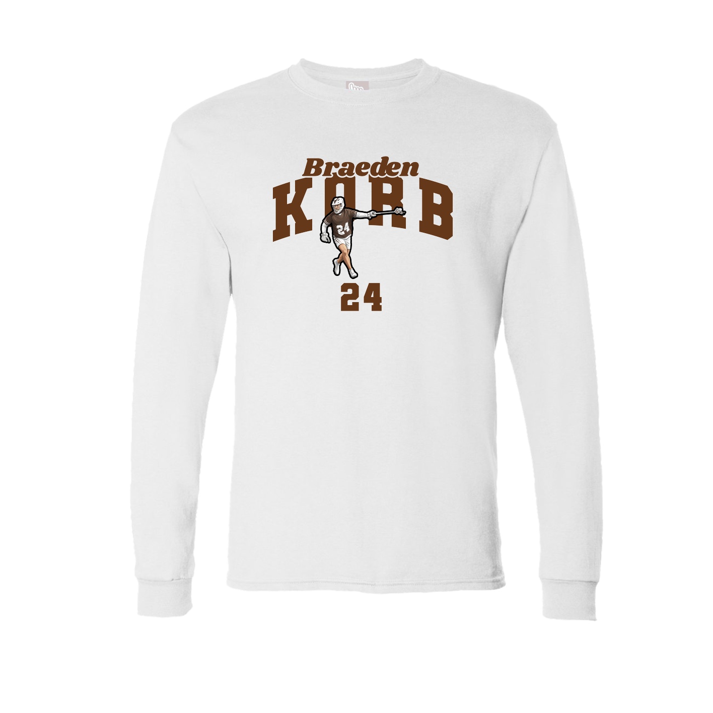 Long Sleeve Tee — Signature Arch in White