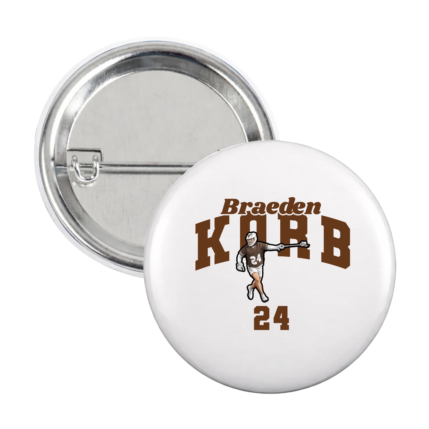 Game Day Button — Signature Arch in White
