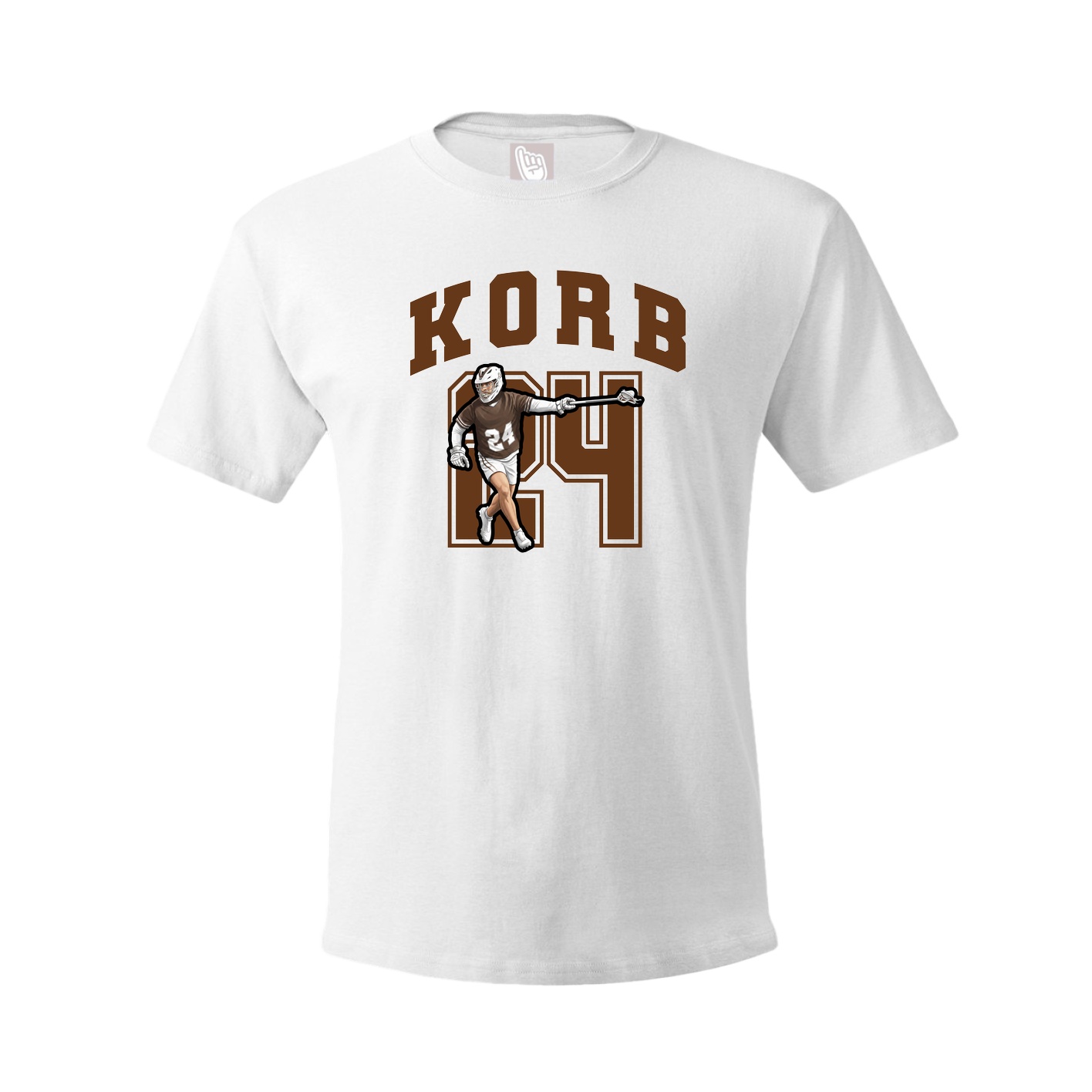 Youth Tee — Number in White