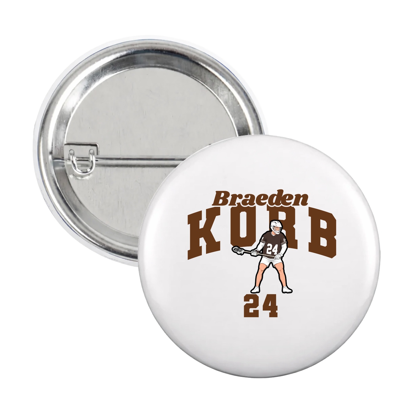 Game Day Button — Signature Arch in White