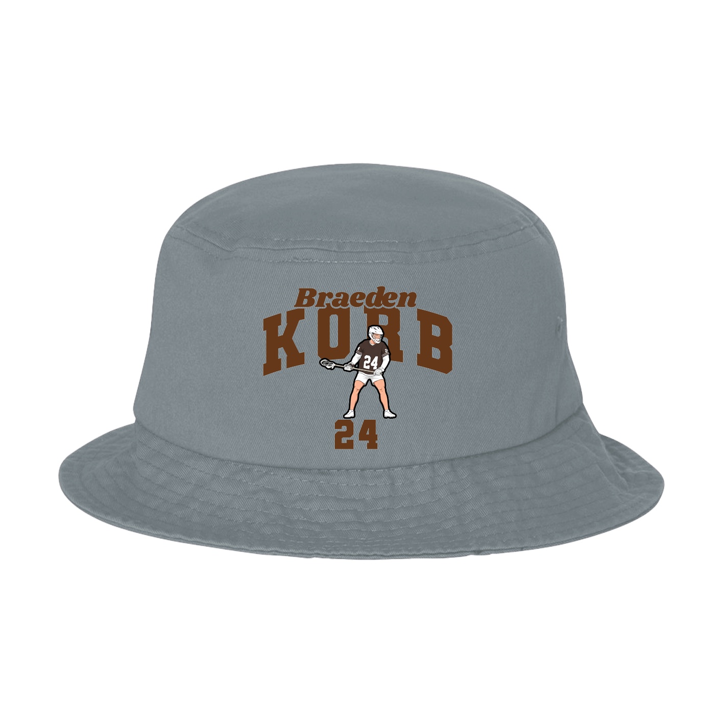 Bucket Cap — Signature Arch in Grey