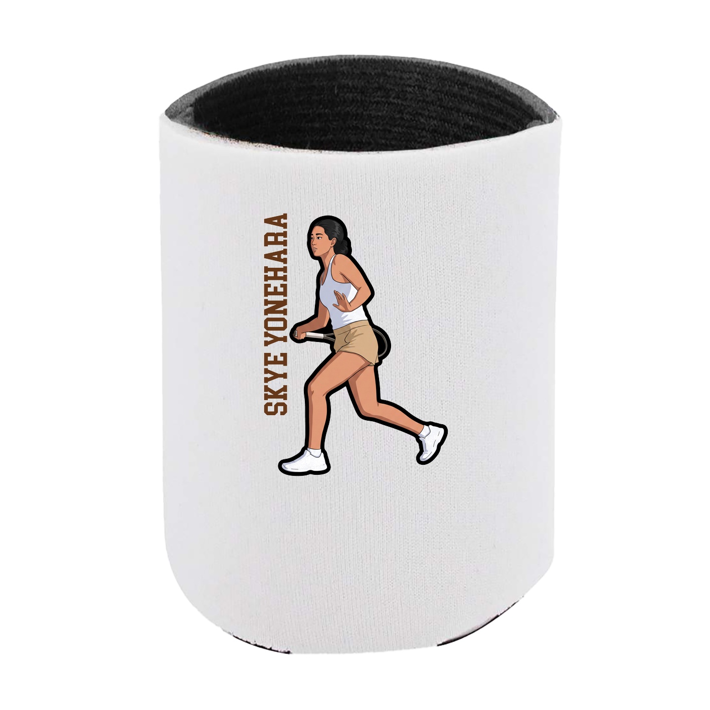 Can Holder — Name Vertical in White