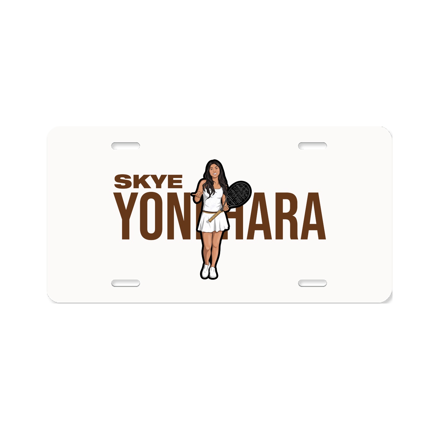 License Plate — Player Name in Classic