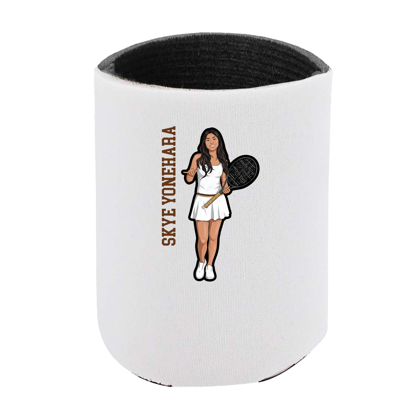 Can Holder — Name Vertical in White